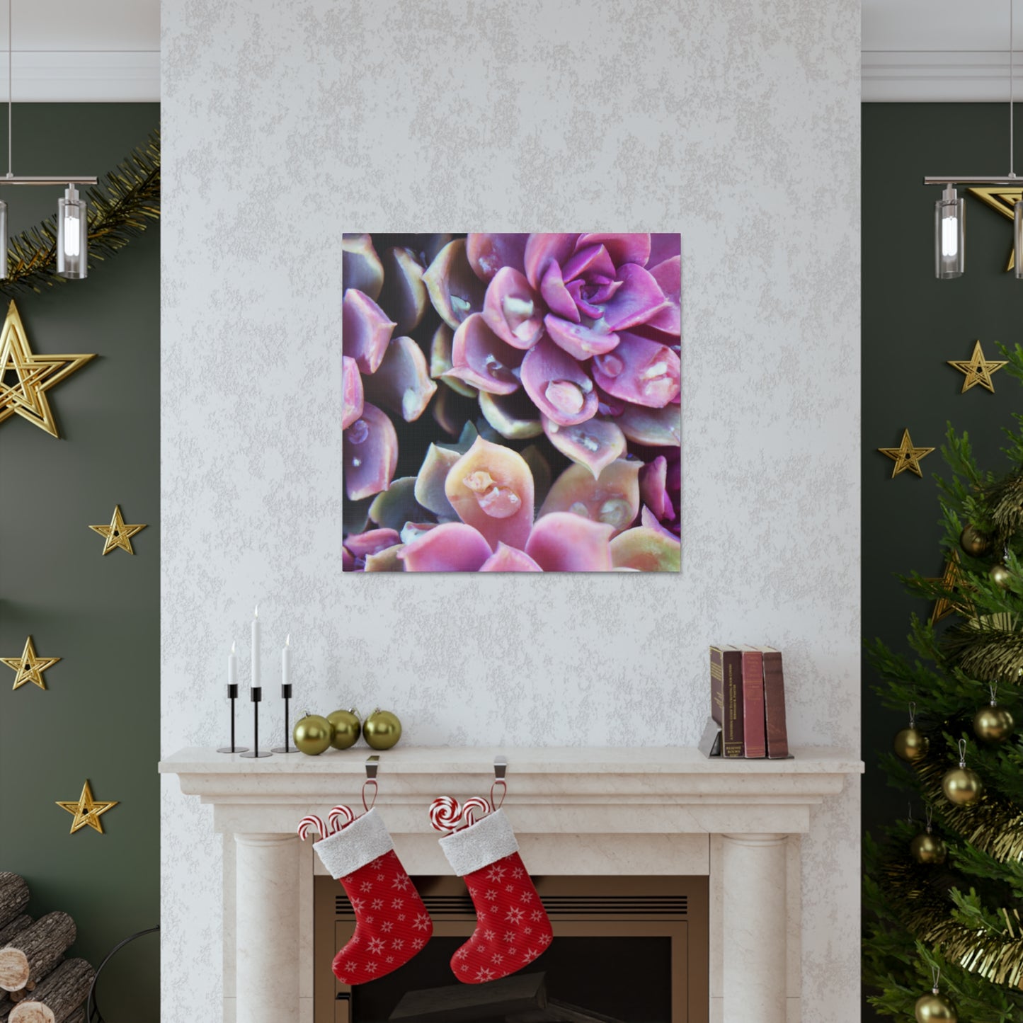 Garden of Splendor. - Canvas - Succulent