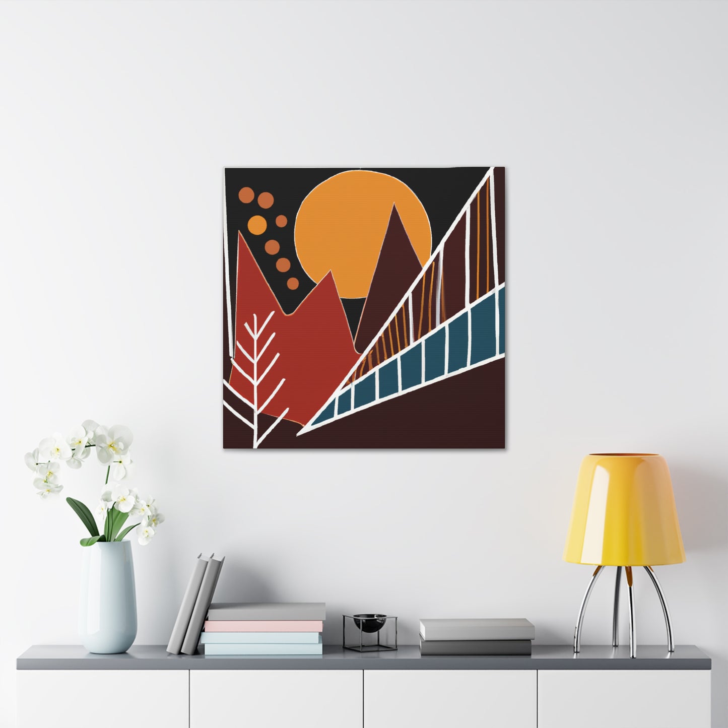 Dreamscape- Midcentury - Canvas