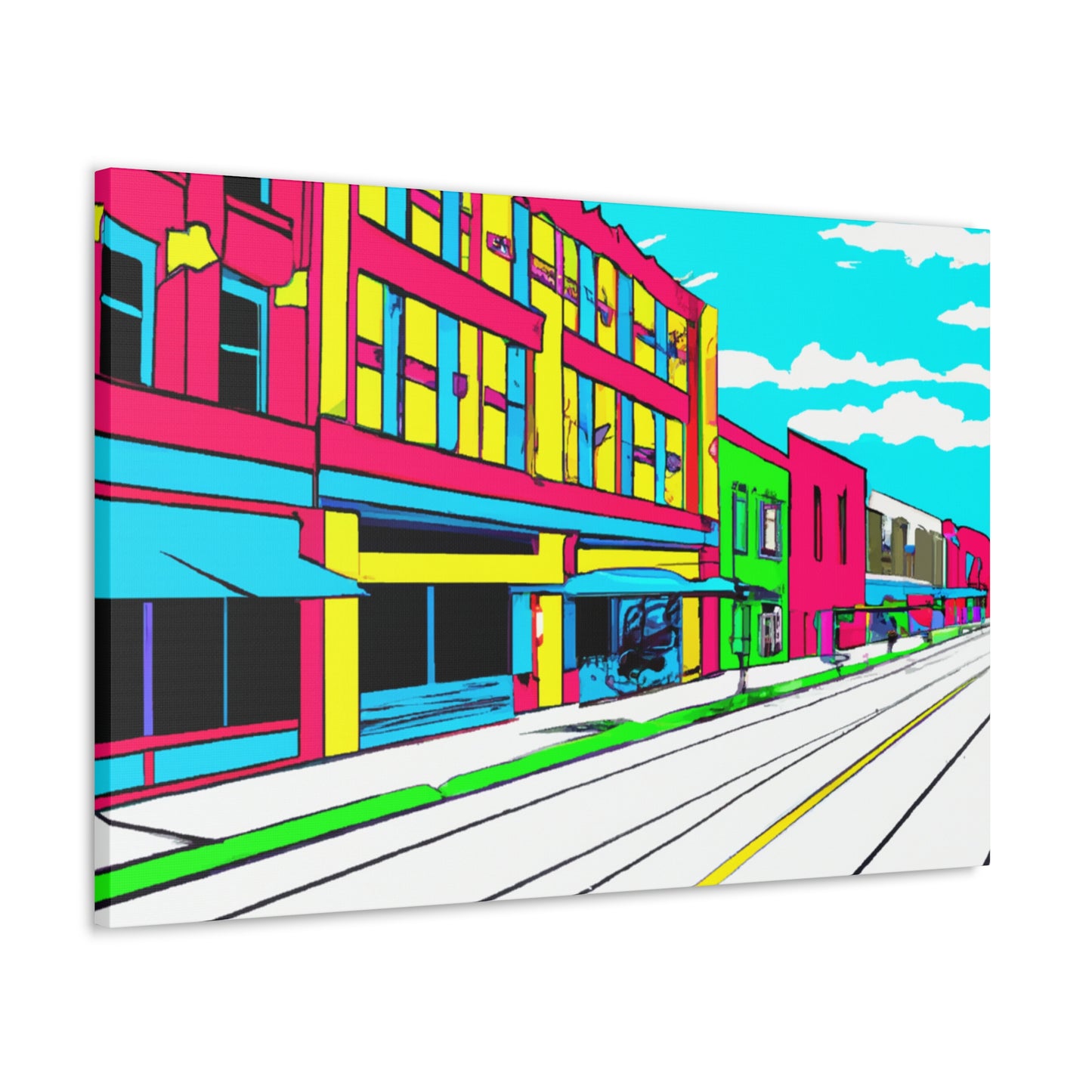 Main Avenue - Architectural Canvas Pop Art