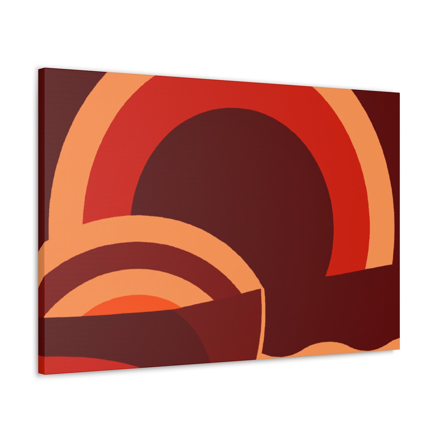 Circular Bliss - Midcentury Canvas