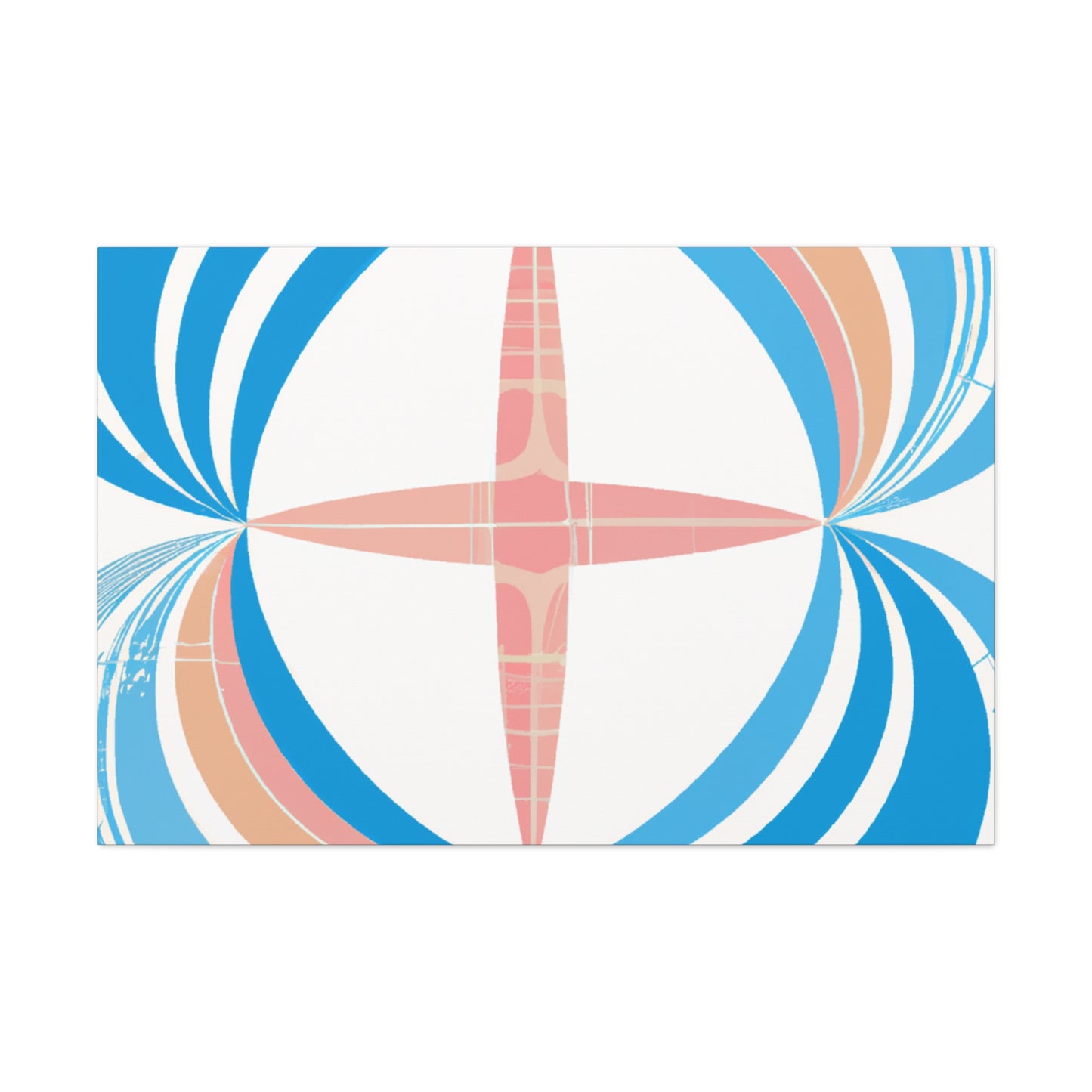 Sunburst Bubblegum- Midcentury - Canvas