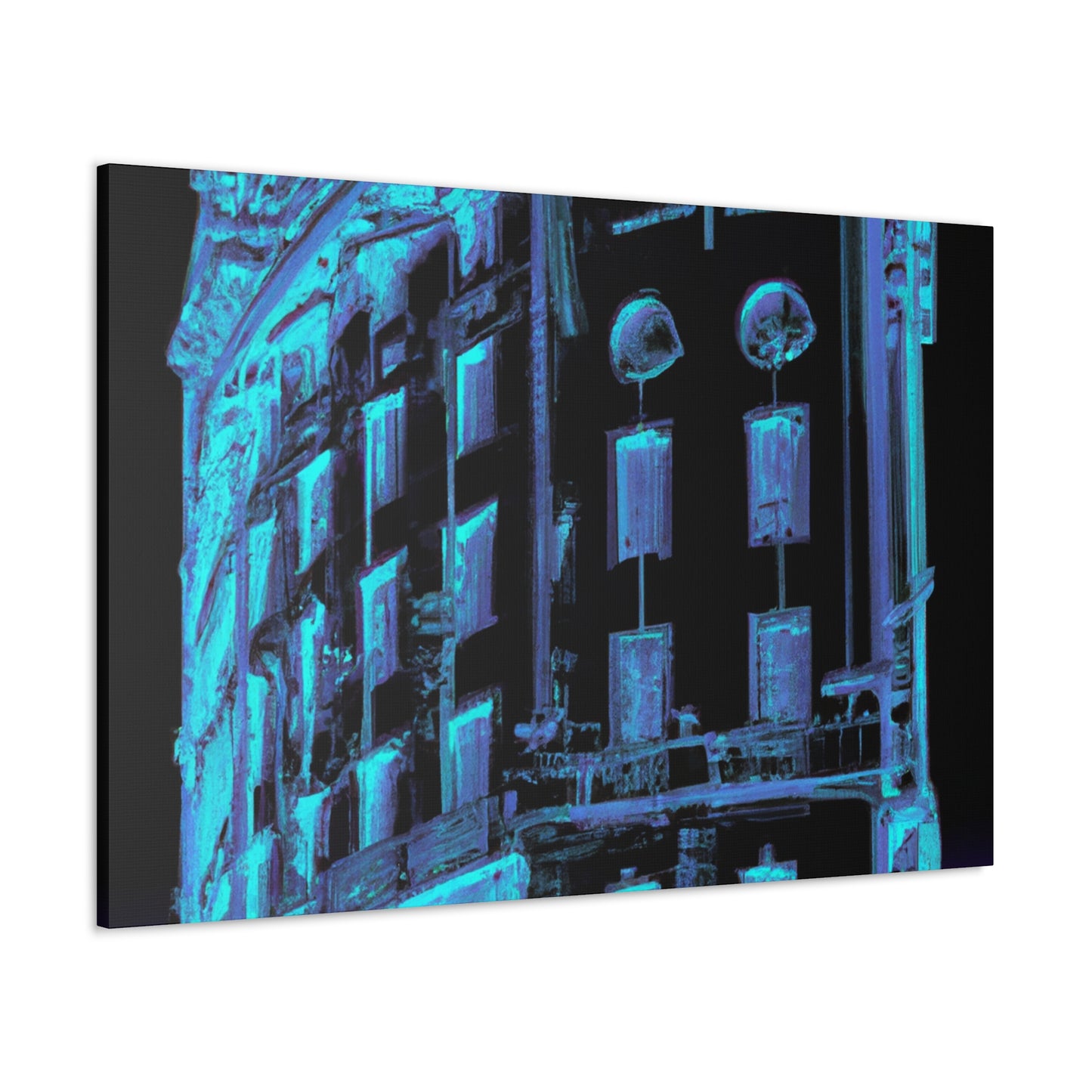 "The Gilded Futurism of the Art Deco Cityscape." - Canvas
