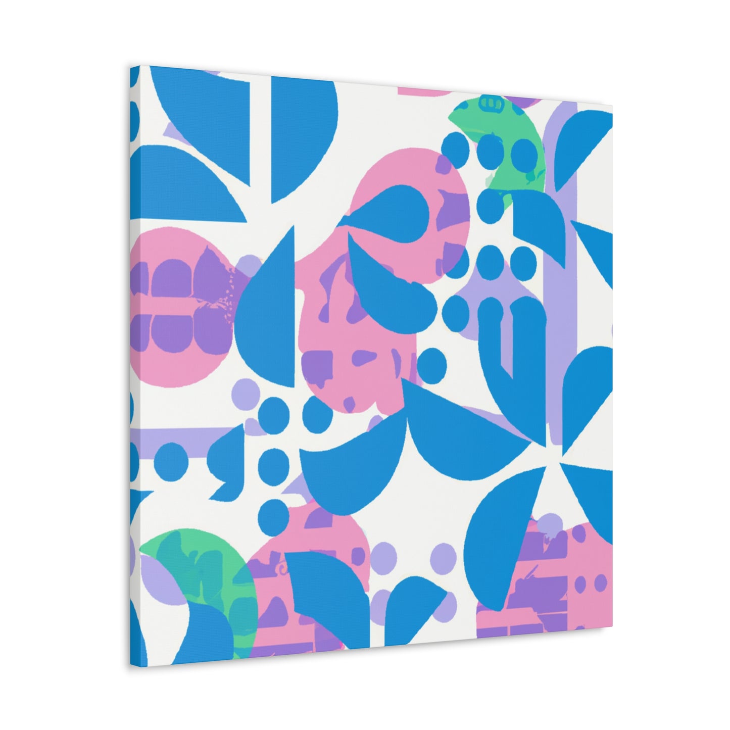 Blue Pinky - Floral Canvas