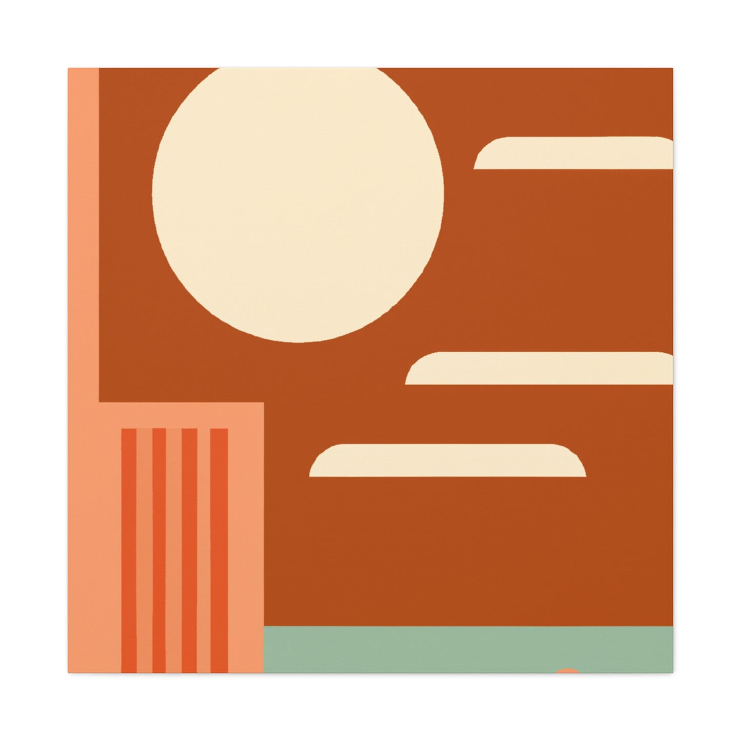 Geometric Blooms - Midcentury - Canvas