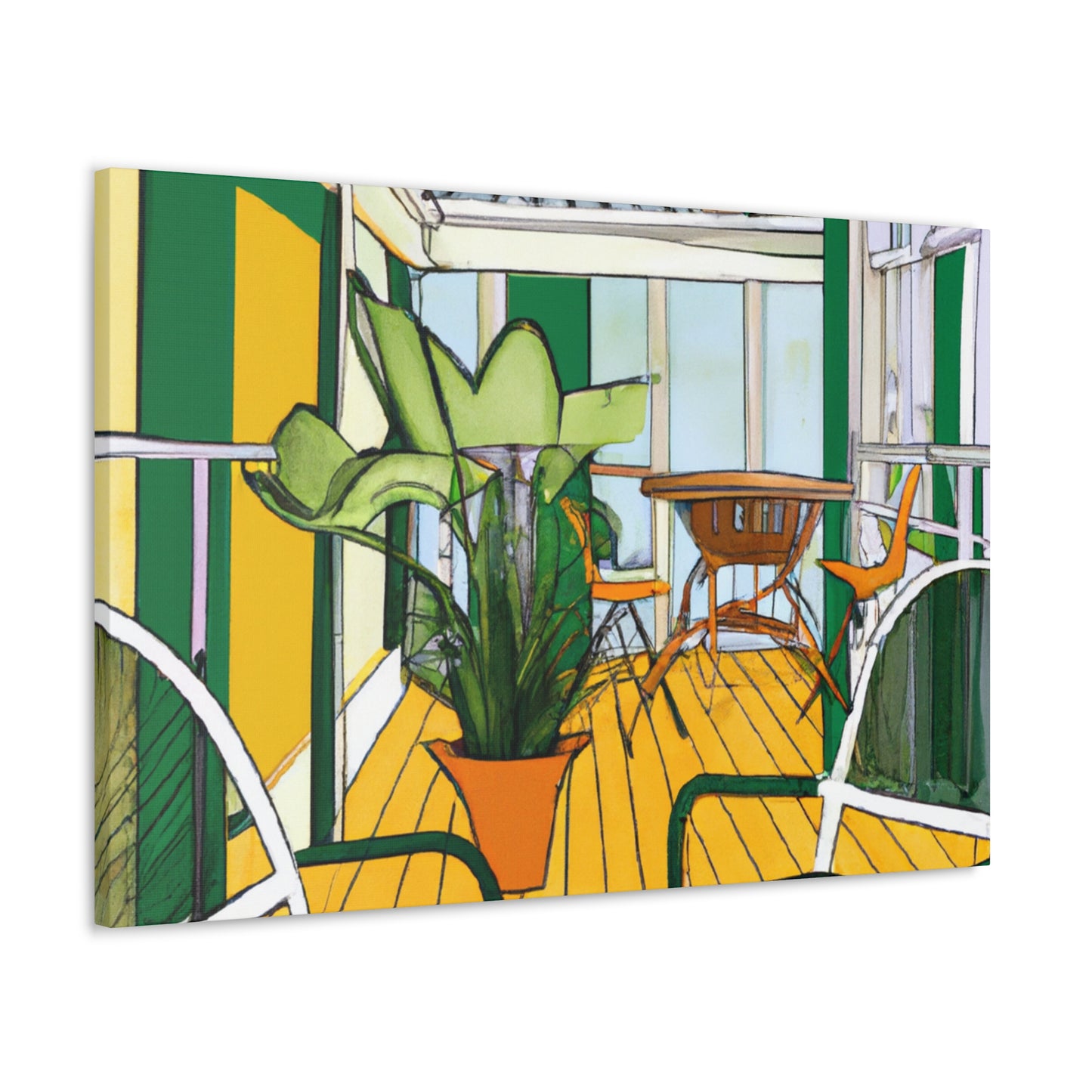 Zen Landscape - Midcentury - Canvas