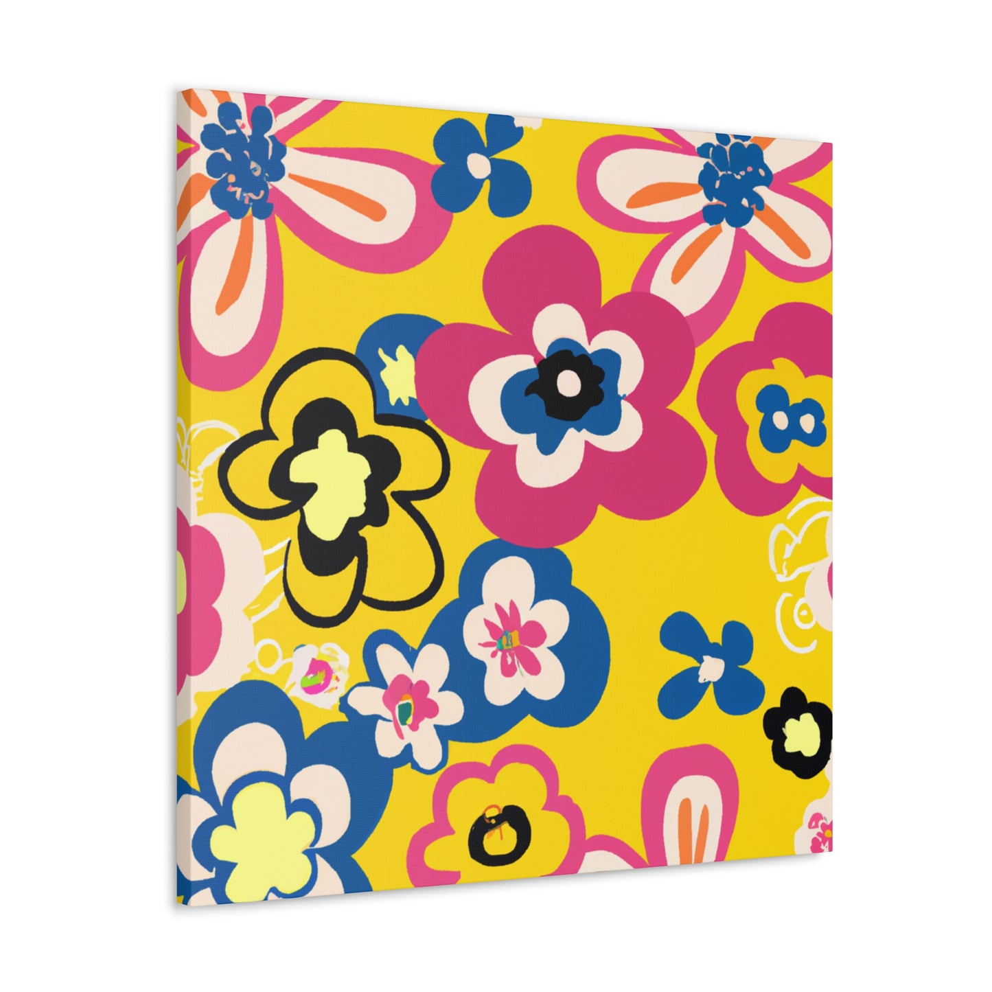 Flower Jamming - Floral Canvas