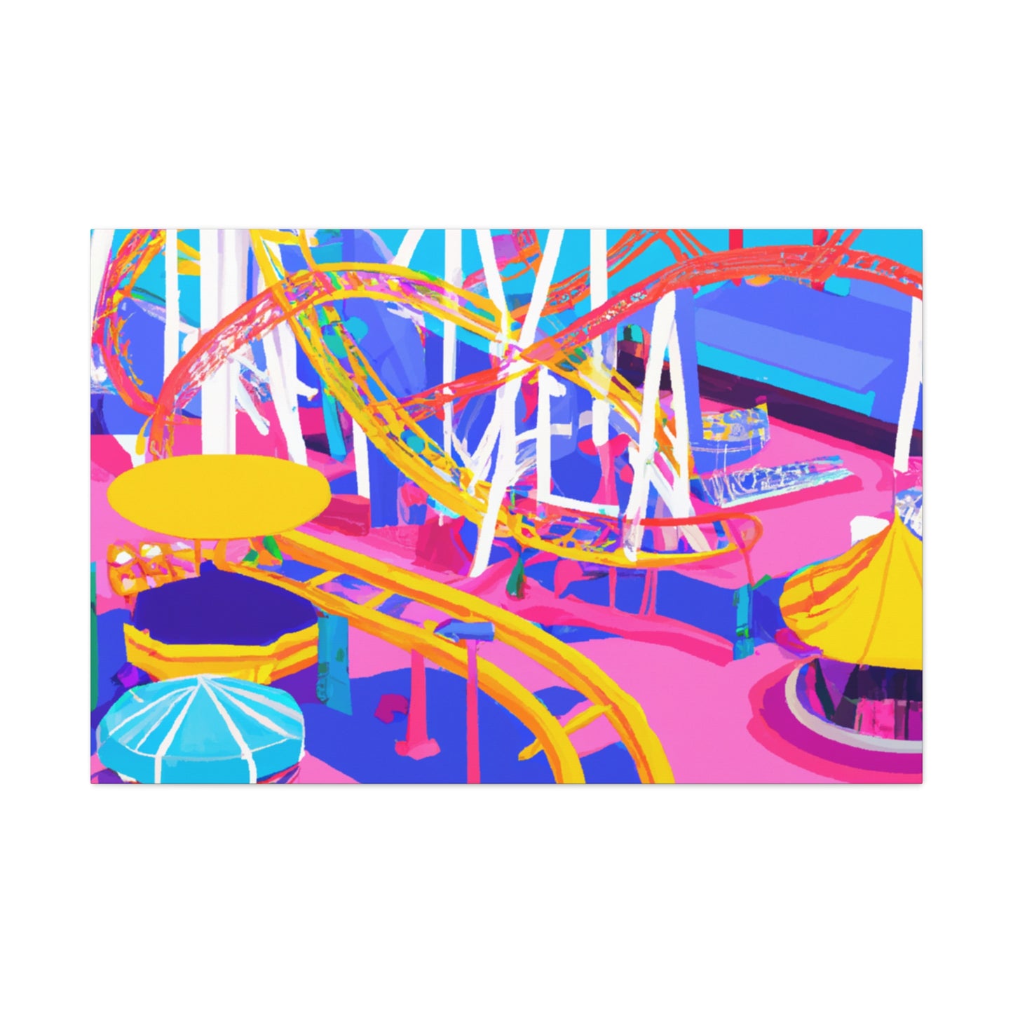 Crazy Town - Amusement - Canvas