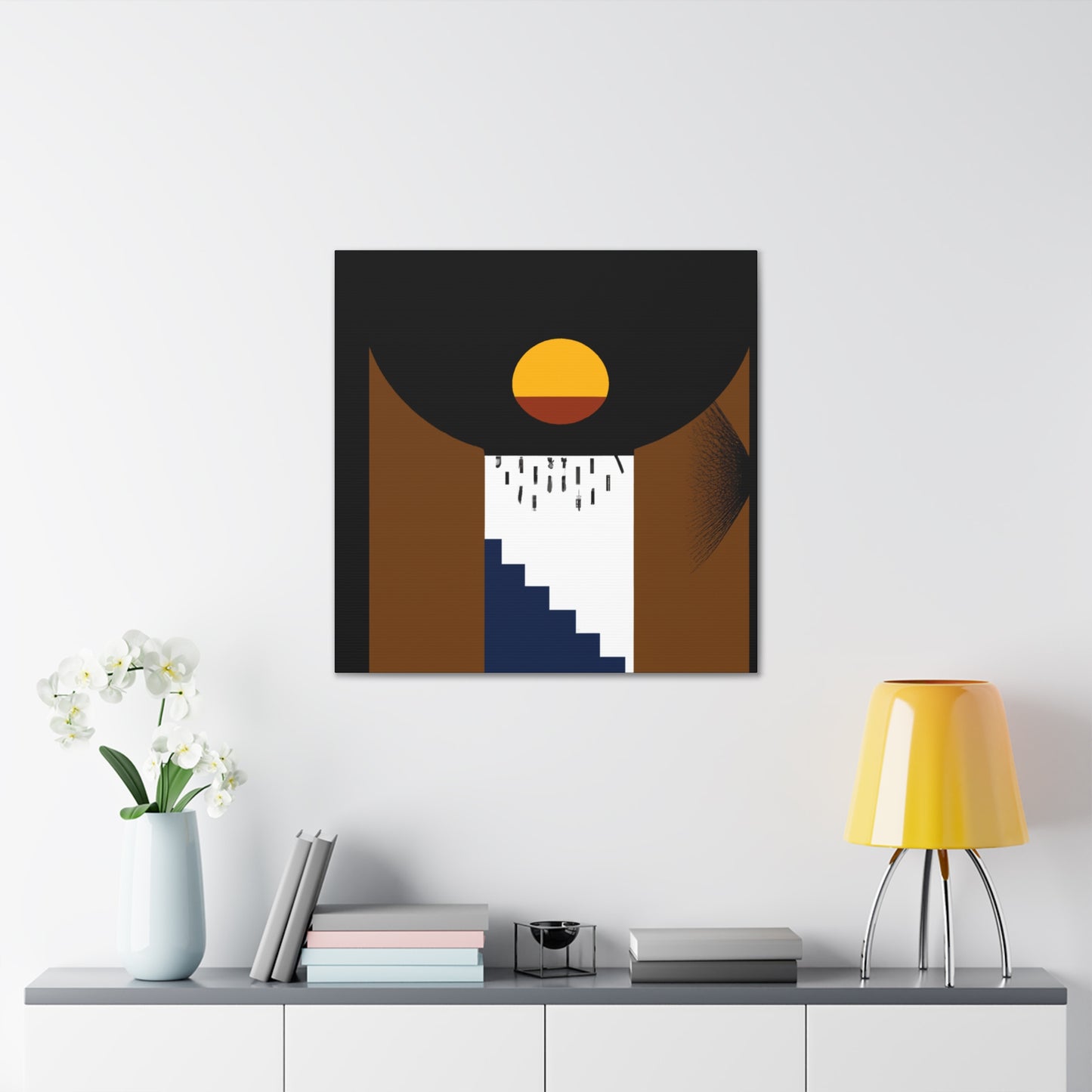 Reflecting Lane- Midcentury - Canvas