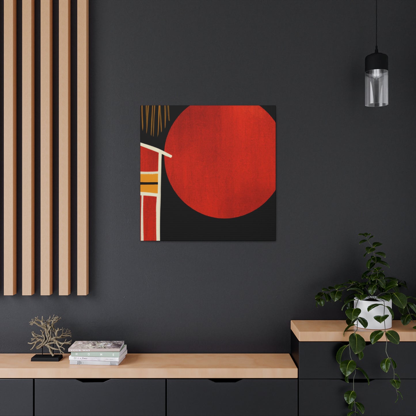 Sandyblaze Moon - Midcentury Canvas