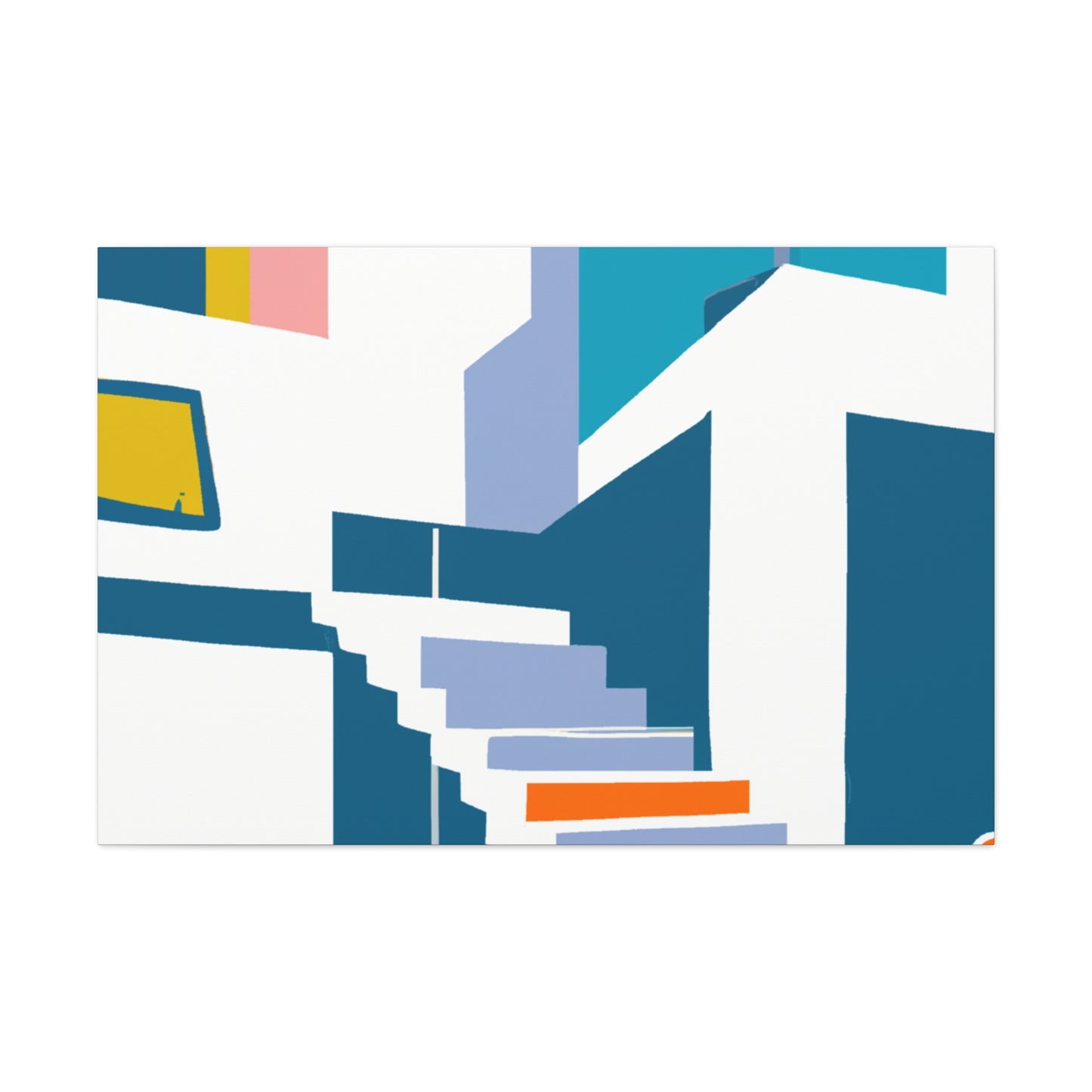 Vibrant Simplicity- Midcentury - Canvas