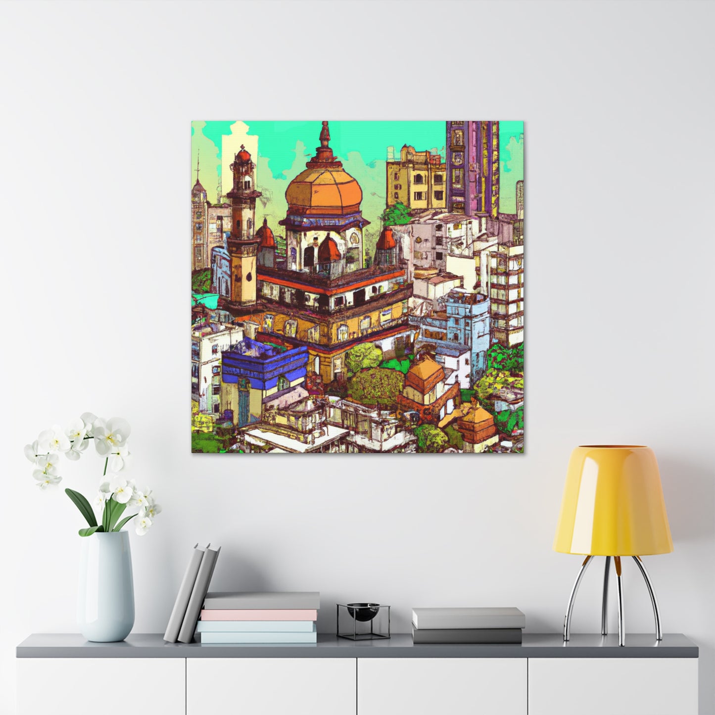 Lotus Land - Destination India - Canvas