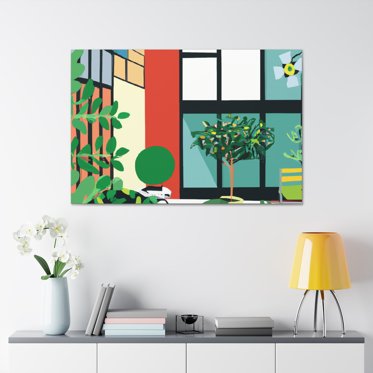"Eco-Colorful- Midcentury" - Canvas