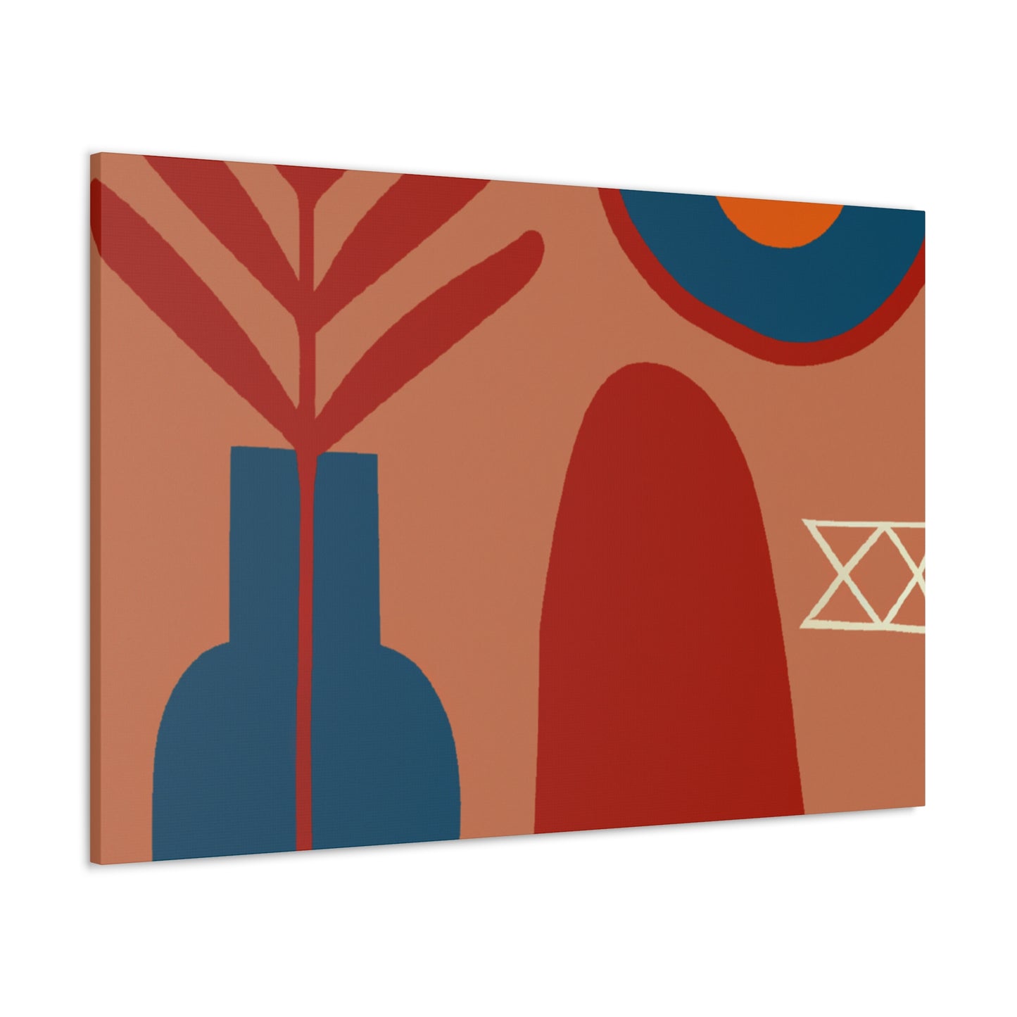 "Prismatic Pewter - Midcentury" - Canvas