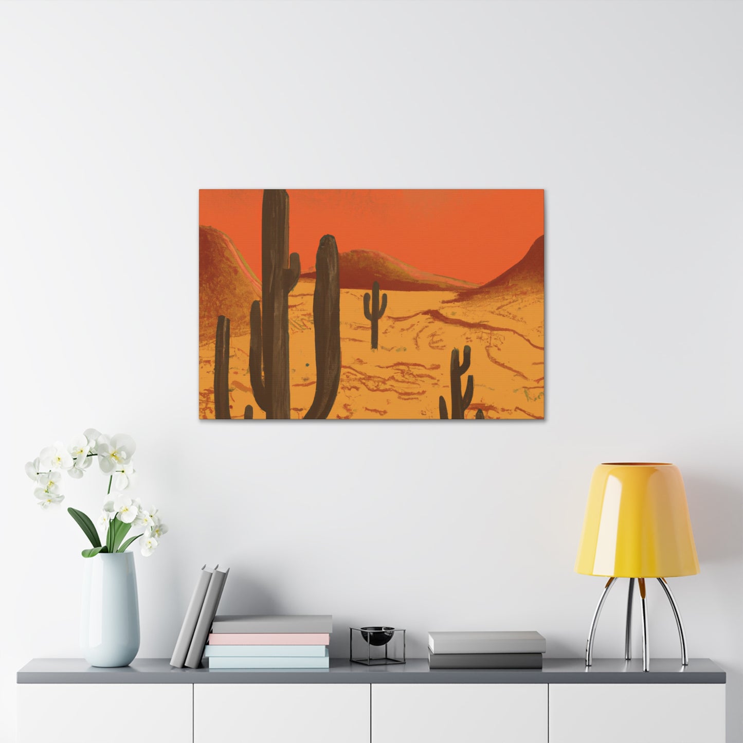 Mustique - Vintage Contemporary - Desert - Canvas