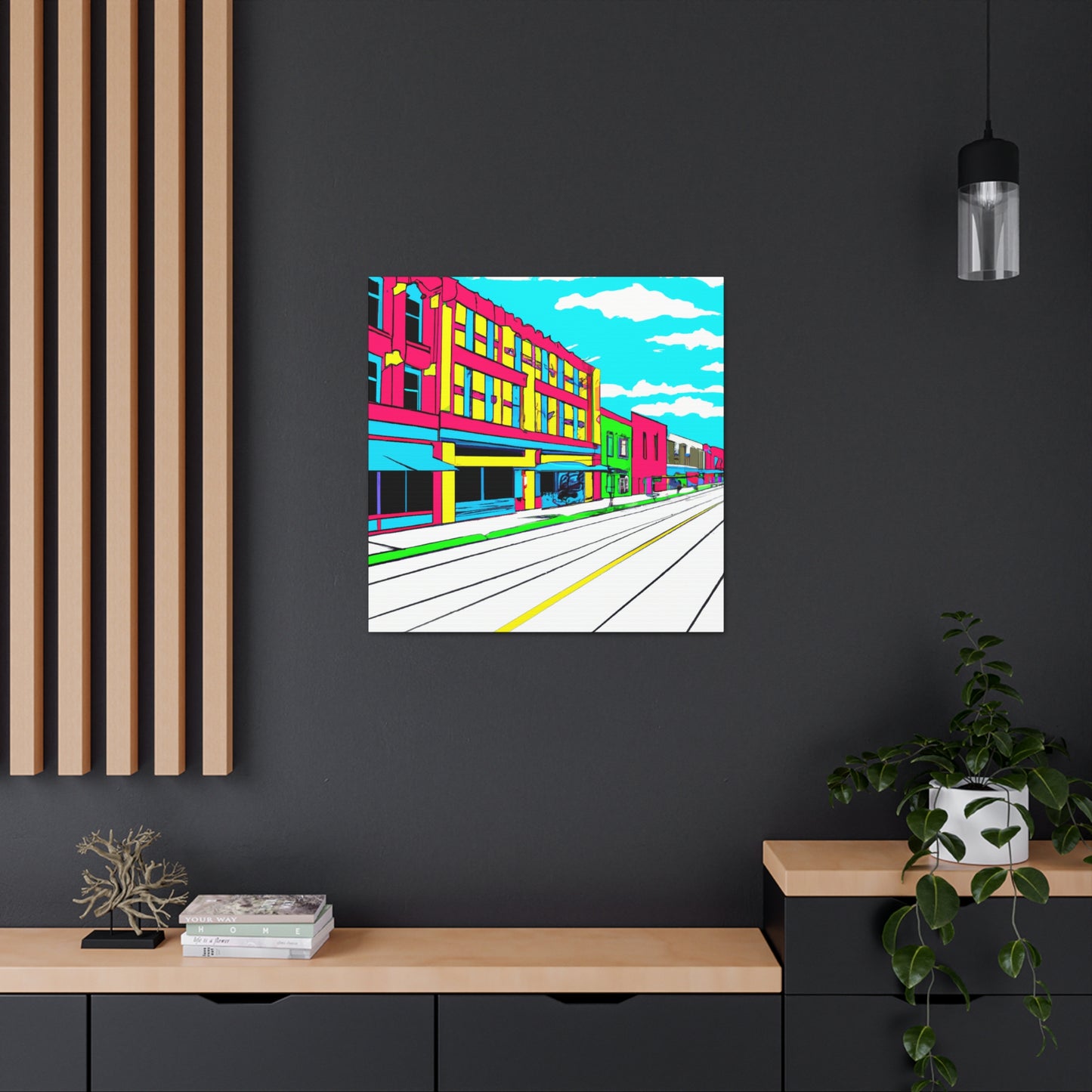 Main Avenue - Architectural Canvas Pop Art