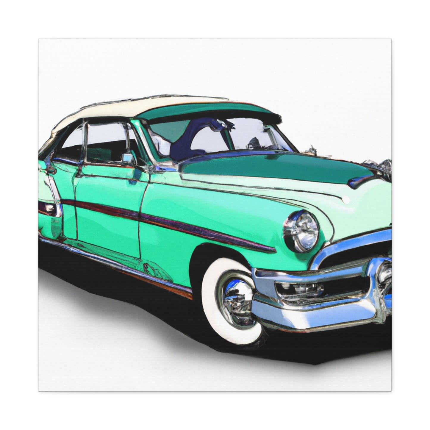 Vintage Valiant - Automobile - Canvas
