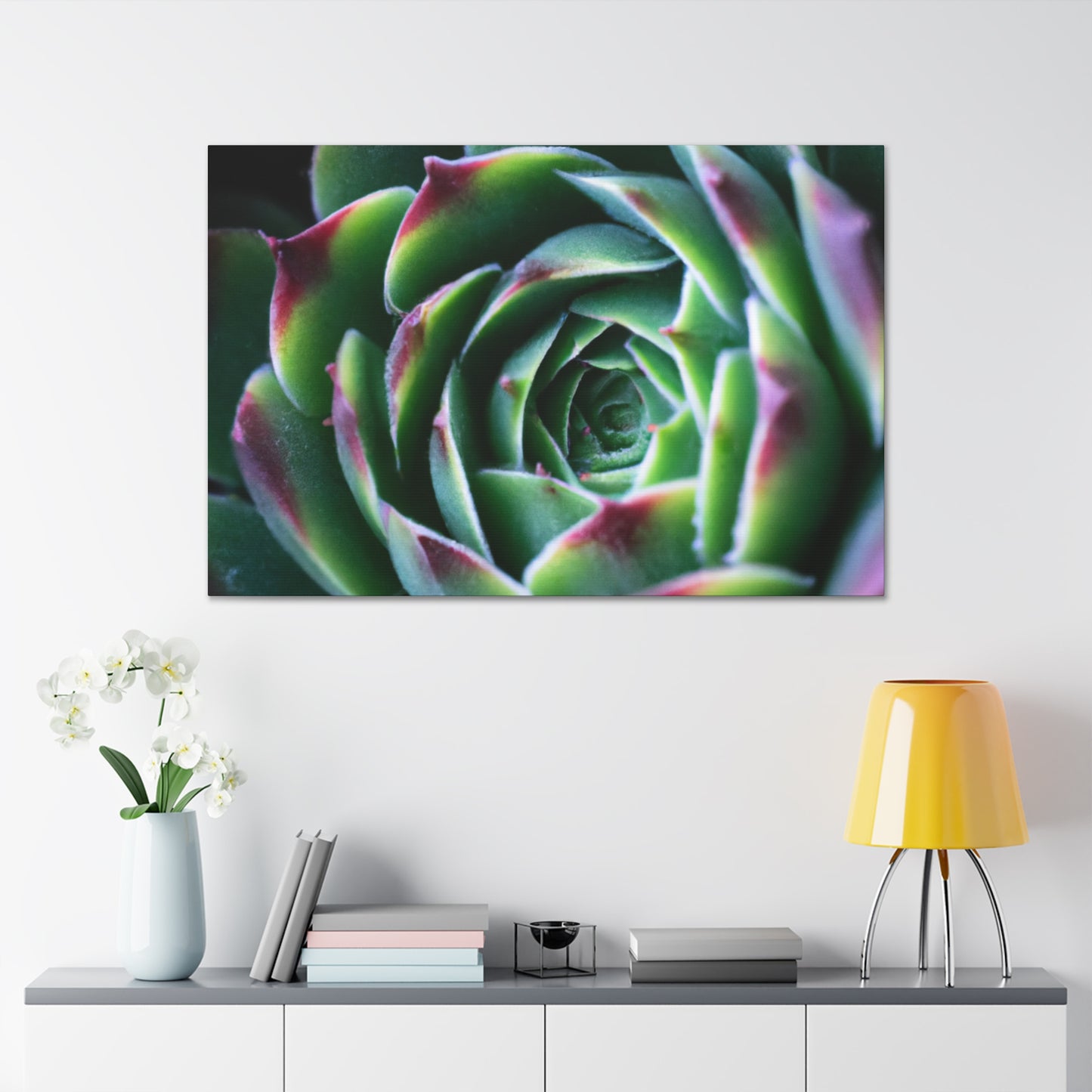 "Flowering Patio" - Canvas - Succulent