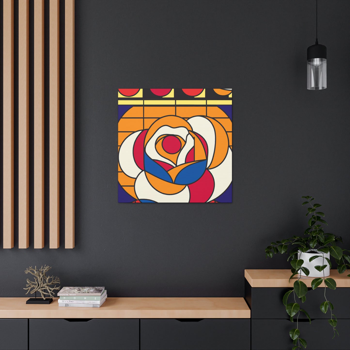 Poppy- Midcentury Canvas