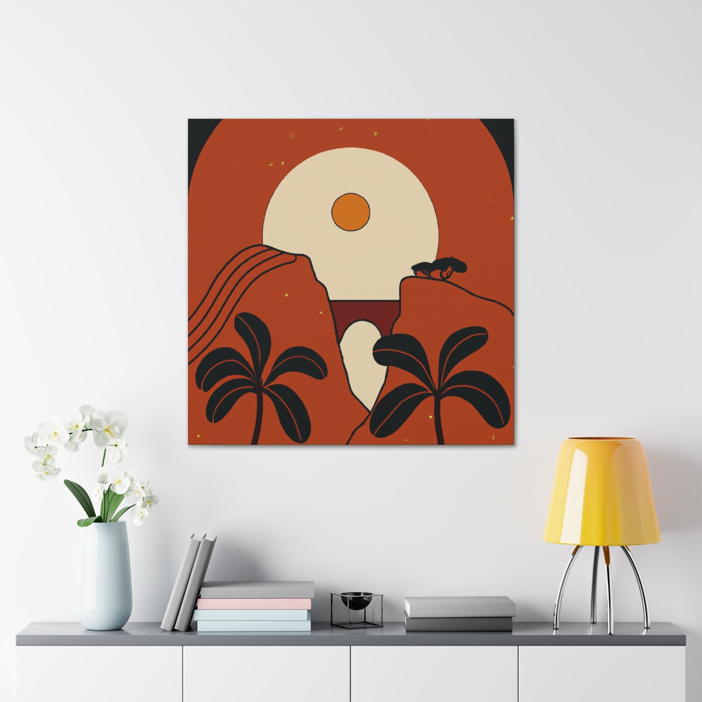 Timekeeper - Midcentury - Canvas