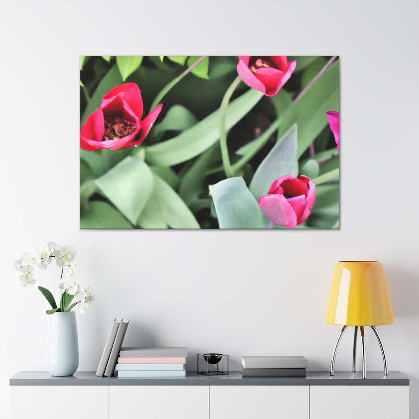 Pink Pop Ups - Canvas - Floral