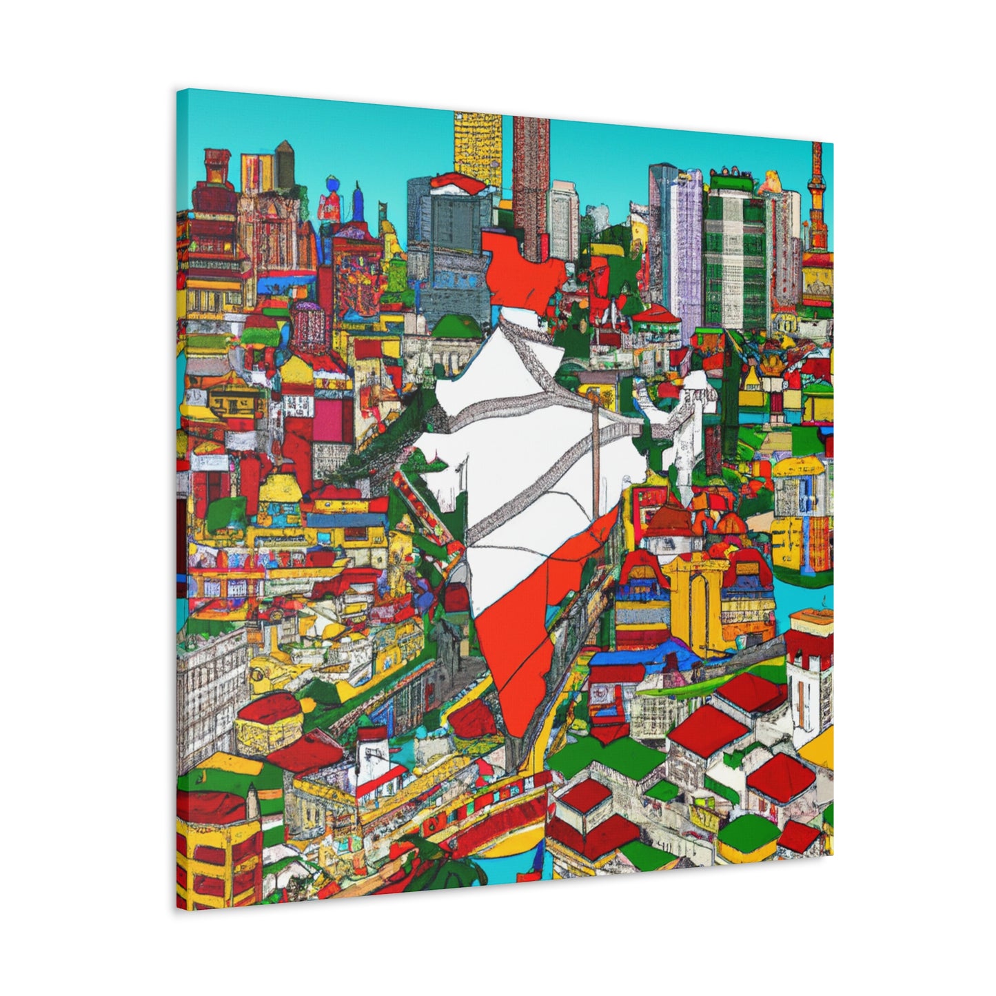 Golden Triangle - Destination India - Canvas