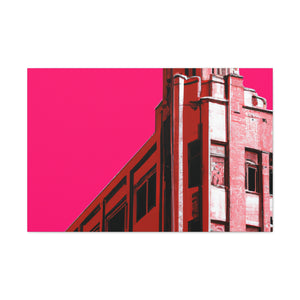 Straightup Splendor - The Visually Stunning Symmetry of Art Deco Architectural. - Canvas