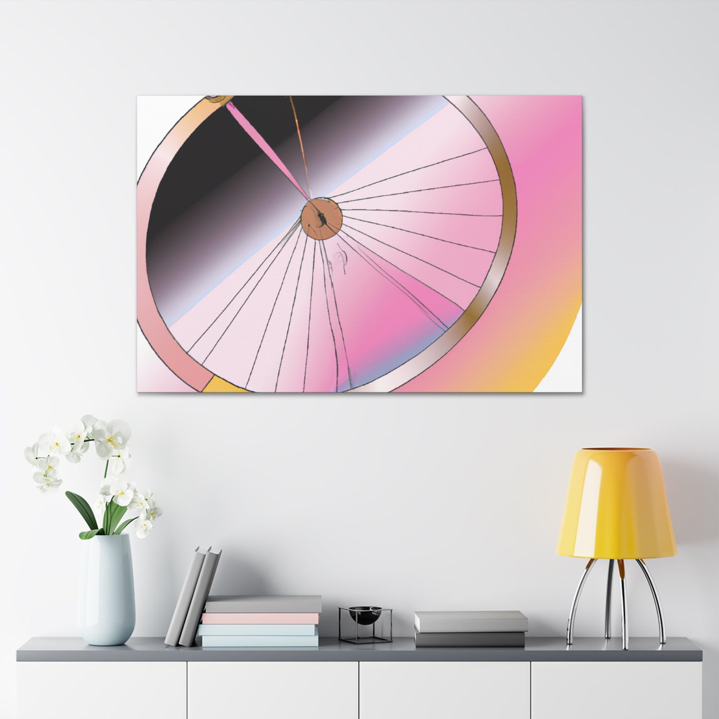 "Wheel Moderne" - Art Deco Canvas