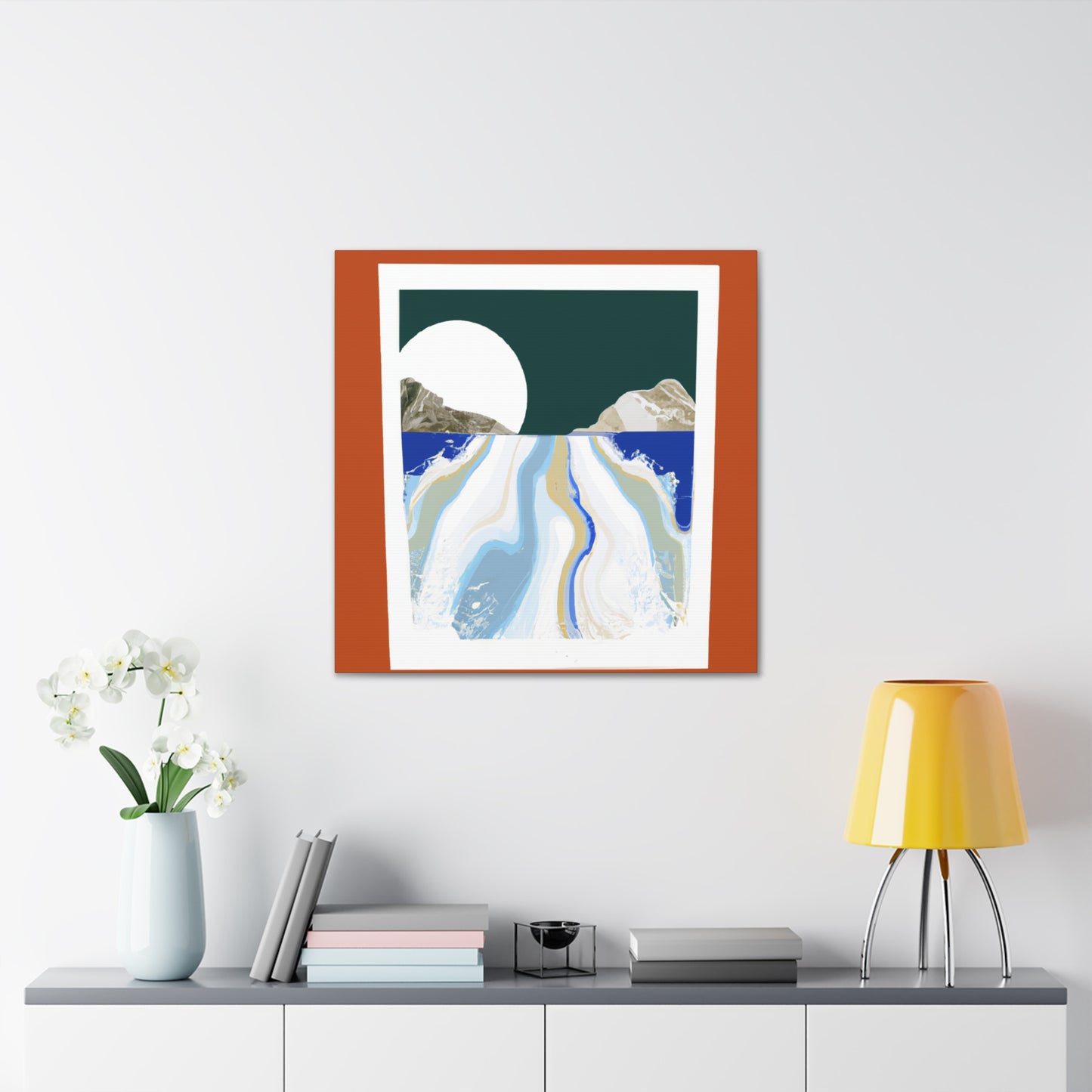 Icy Slope - Midcentury Canvas