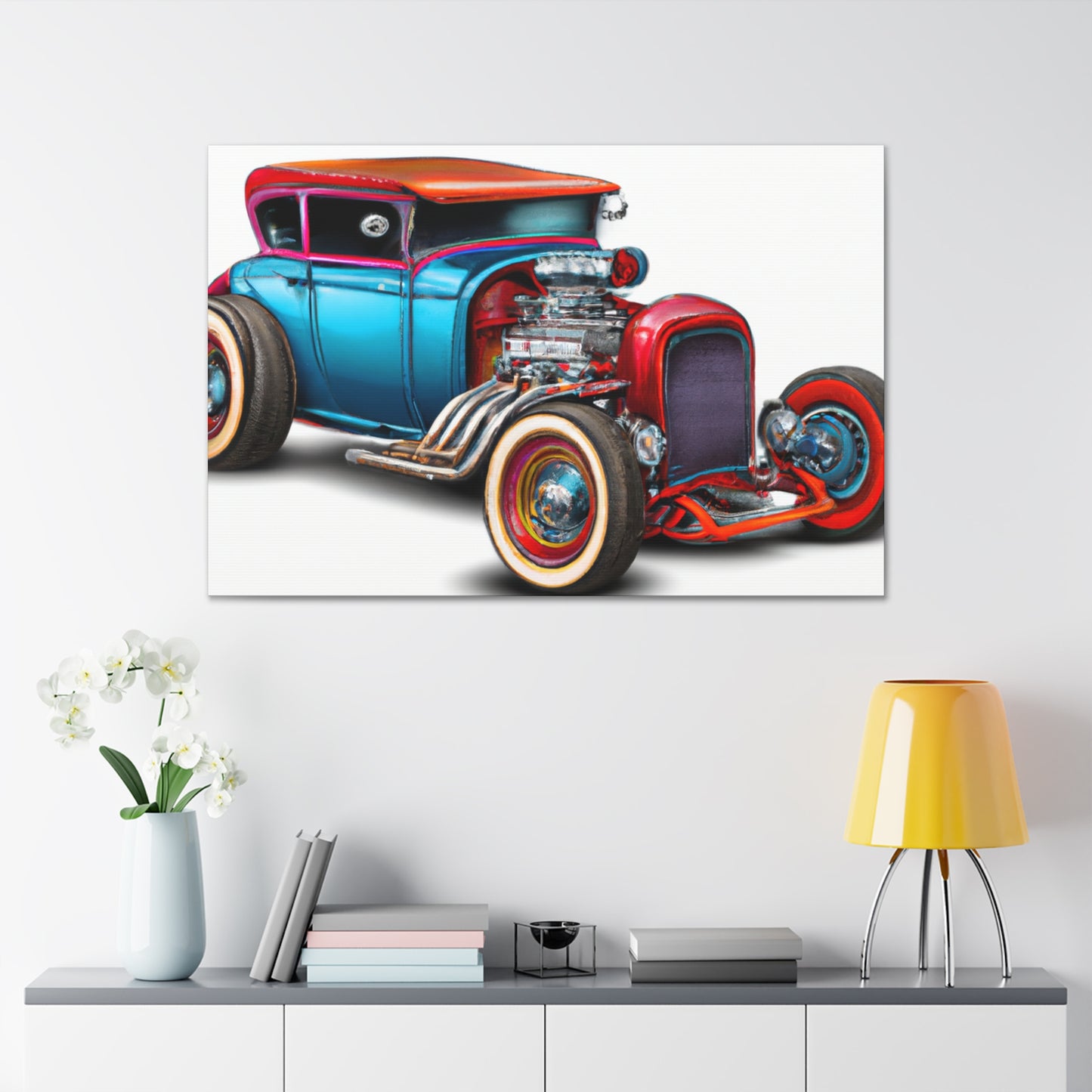 The Flaming Fury - Automobile - Canvas