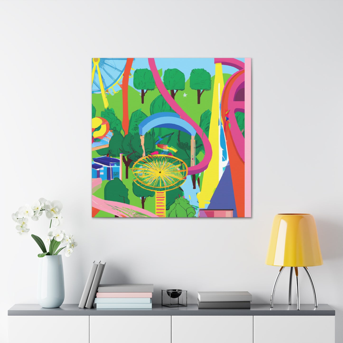 Sunny Bloom-Landscape - Canvas