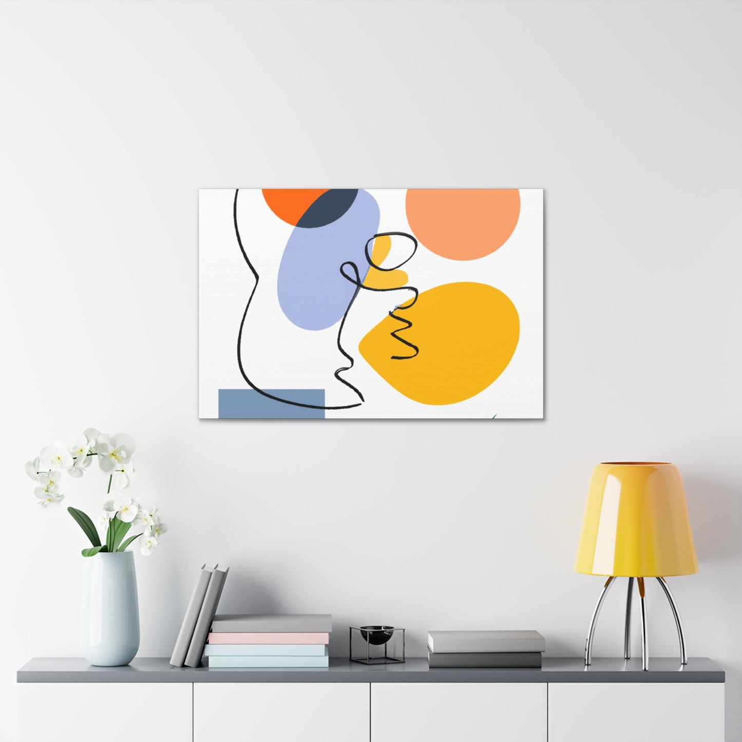 Monochrome Splashes - Minimalism - Canvas