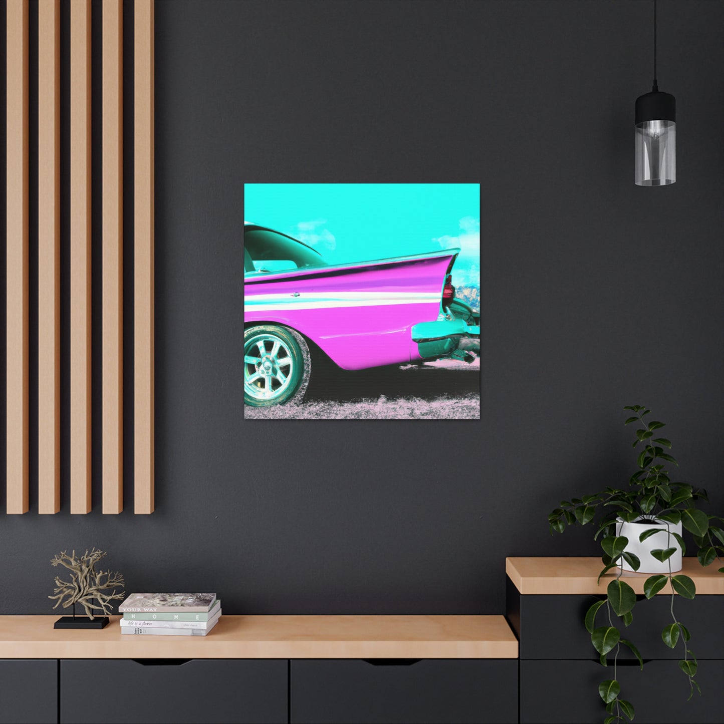 "Classic Speedway" - Automobile Canvas