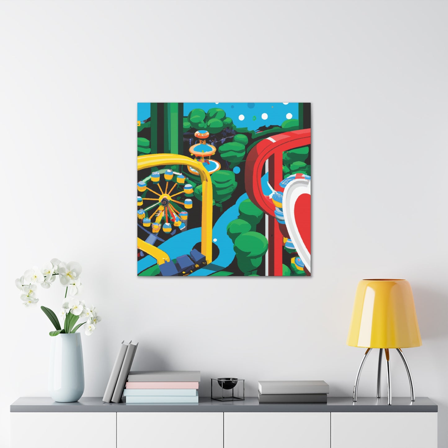 Sunburst Haven - Landscape - Amusement - Canvas