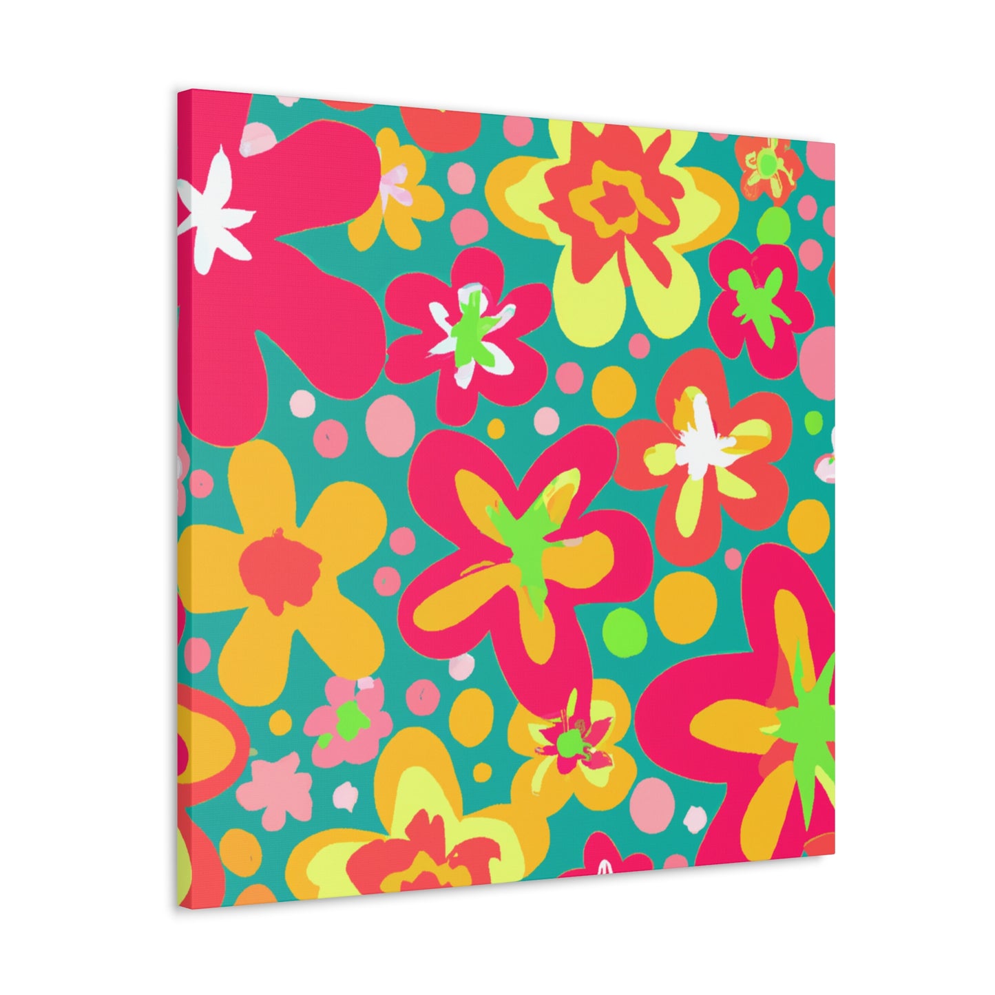 "The Garden of Blossom-filled Splendour" - Floral Canvas