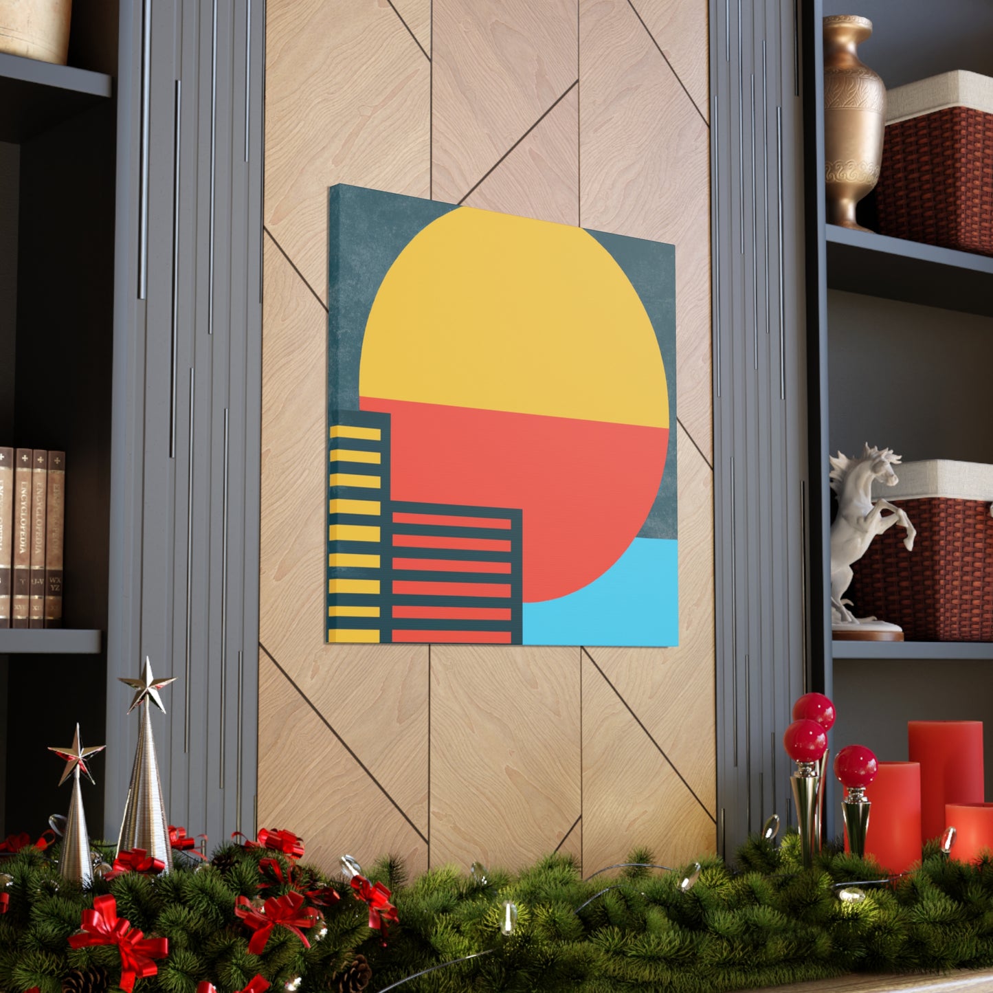 Sun Down- Midcentury Canvas