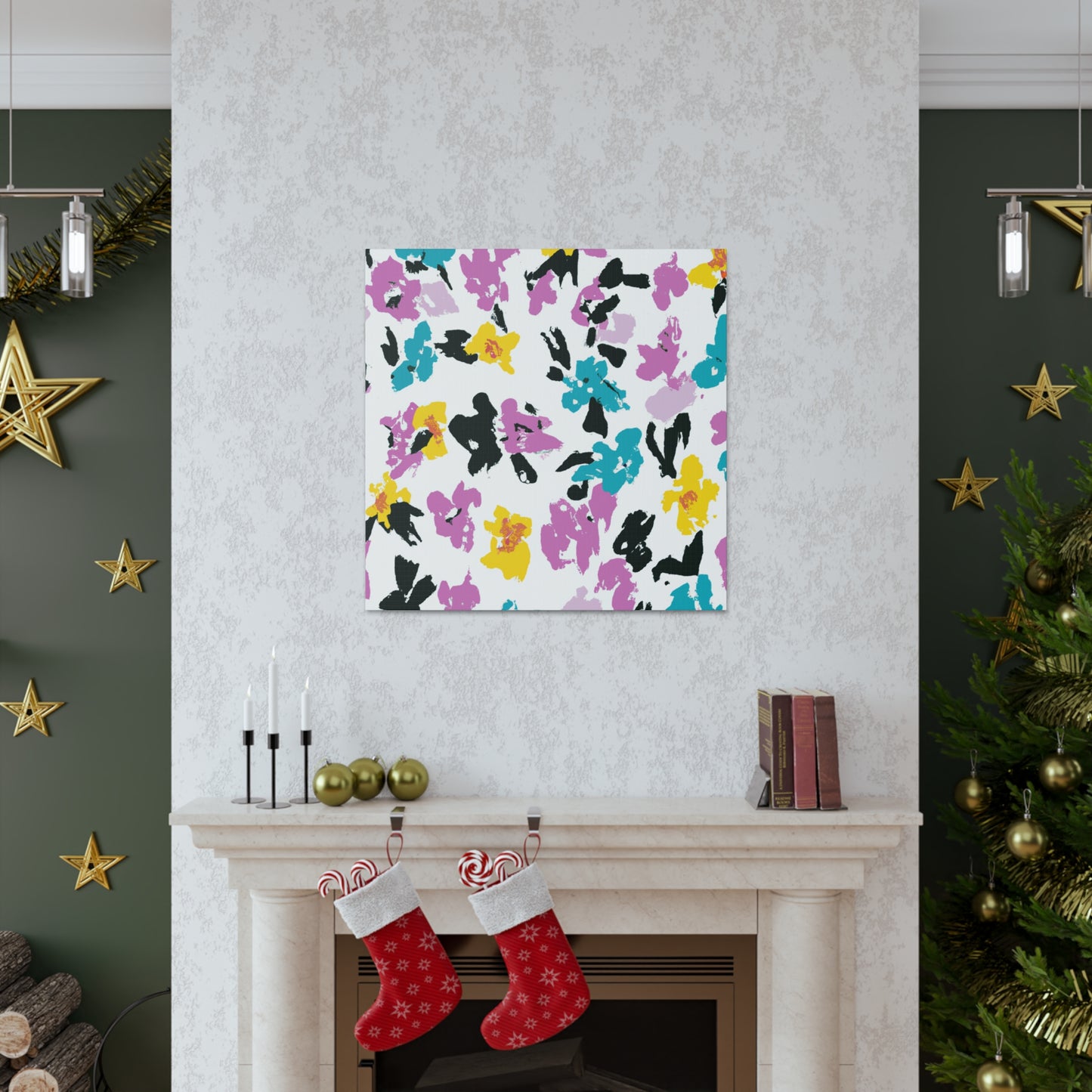"Petal Push" - Floral Canvas