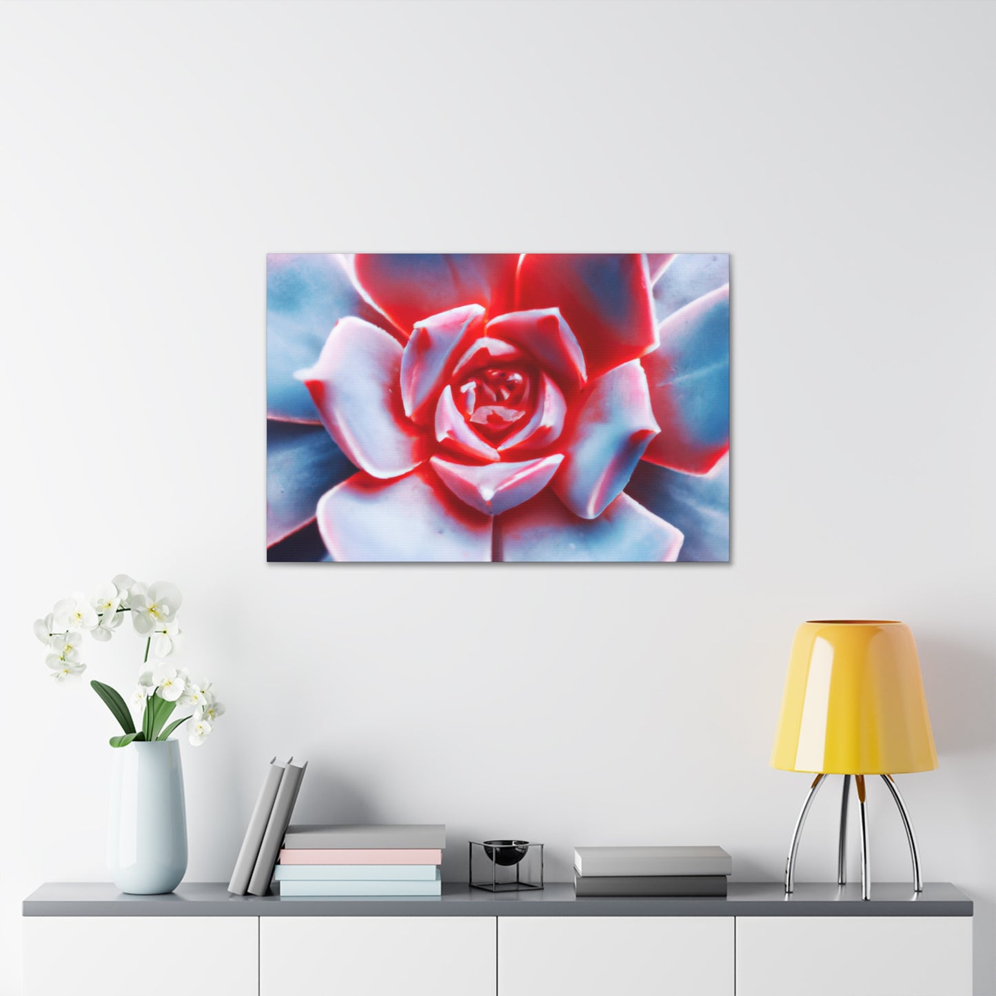 "Garden Glimmer" - Canvas - Succulent