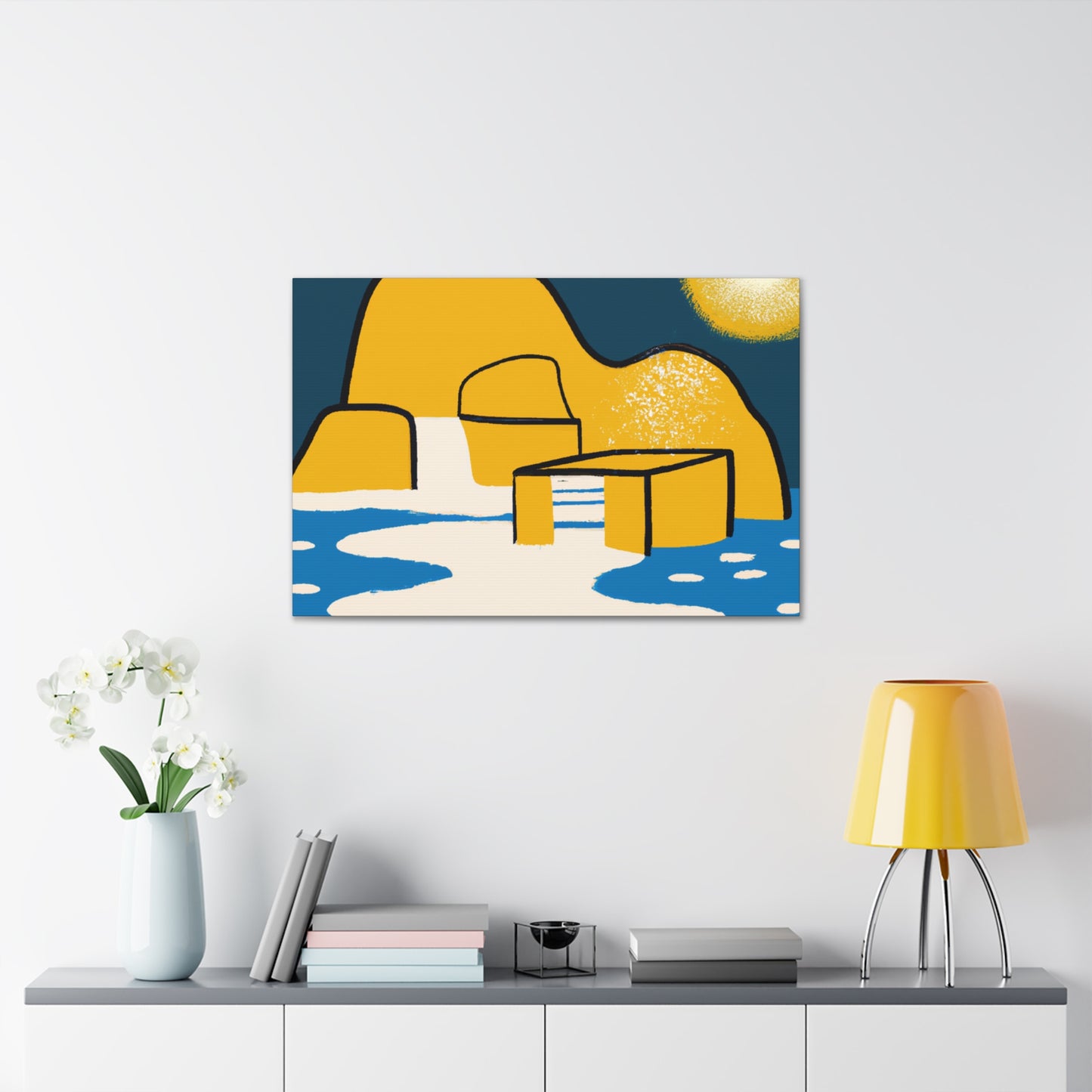 Zen Garden - Midcentury - Canvas