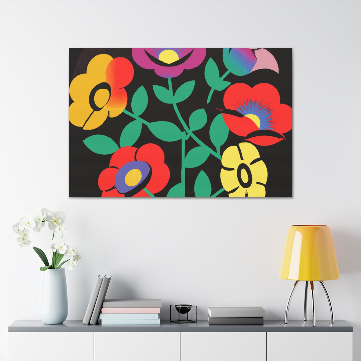 Frenzy Mammoth - Floral Canvas