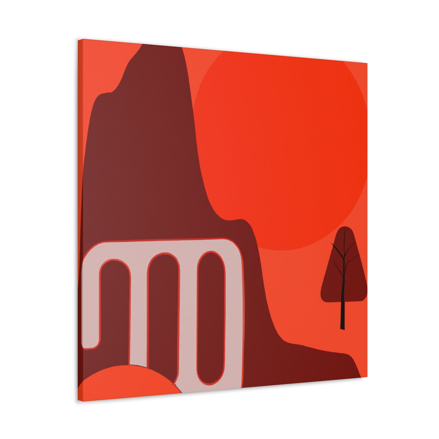 'Abstract Illusion - Midcentury' - Canvas