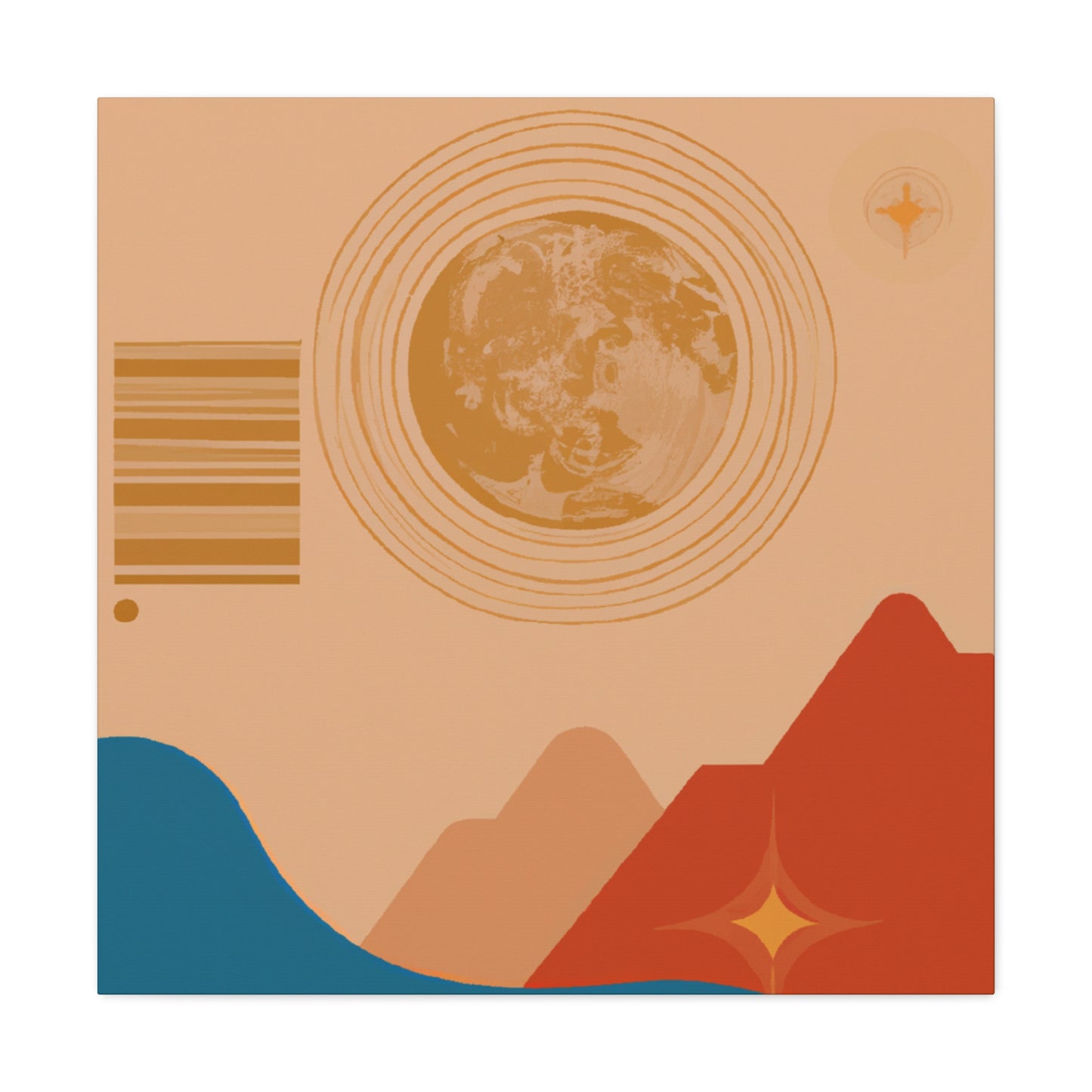 Earthy - Midcentury Canvas