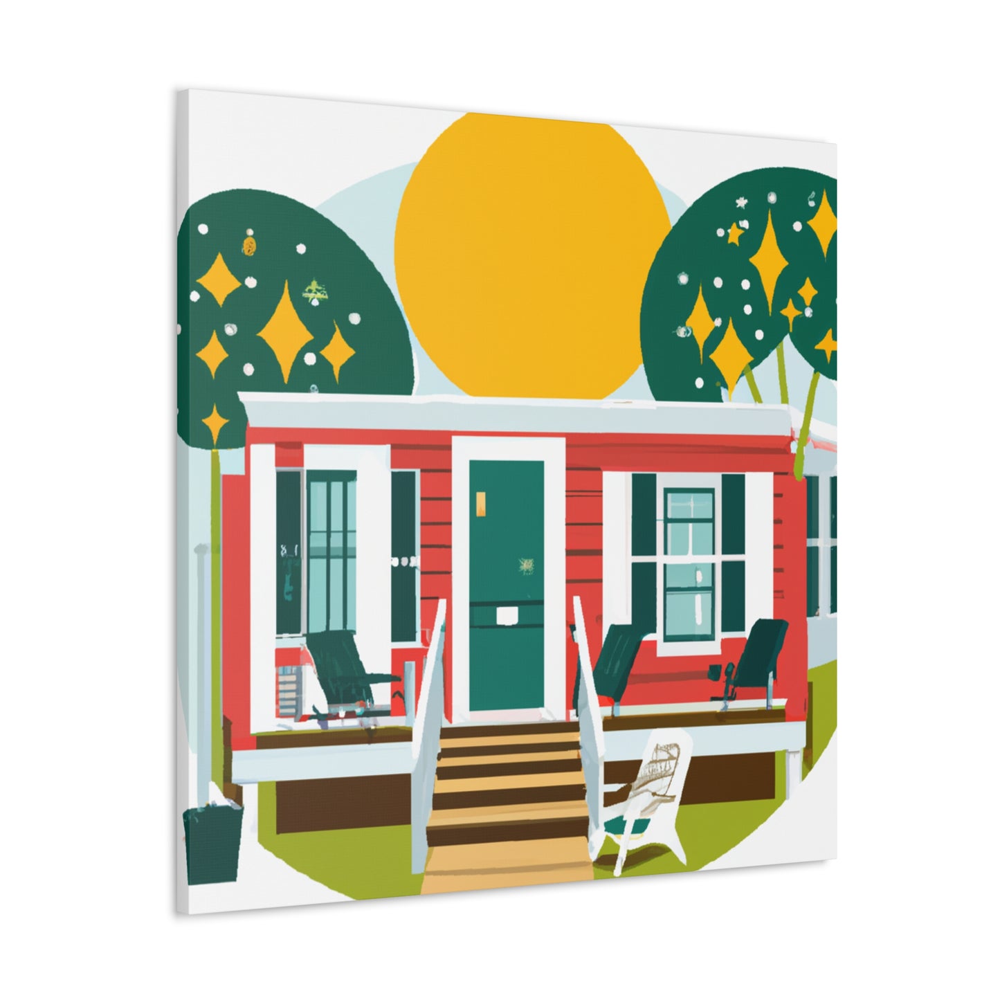 Uproot- Midcentury - Canvas