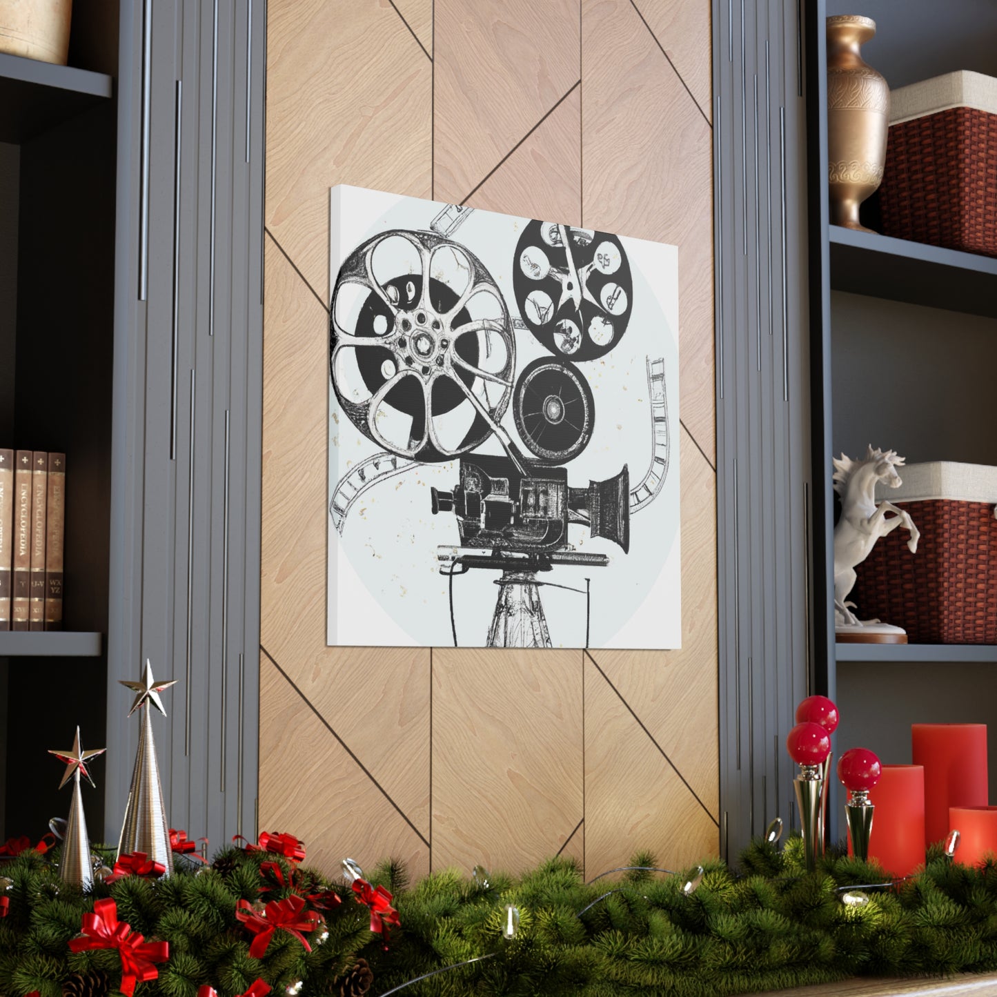 The Reel Spinners - Retro Music and Film Canvas