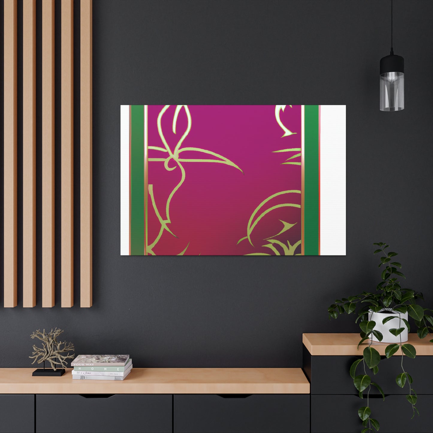 Pink Panel - Glass Canvas