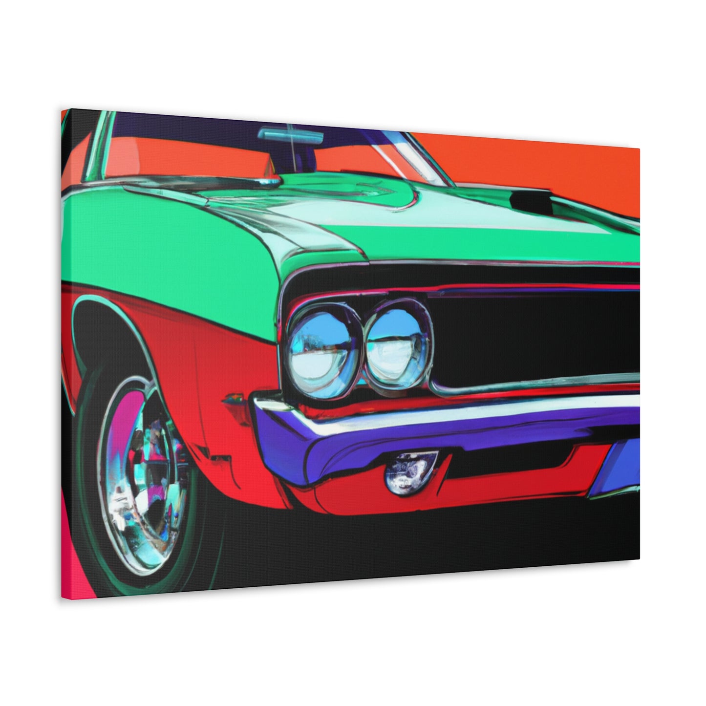 Blaze of Glory - Automobile - Canvas