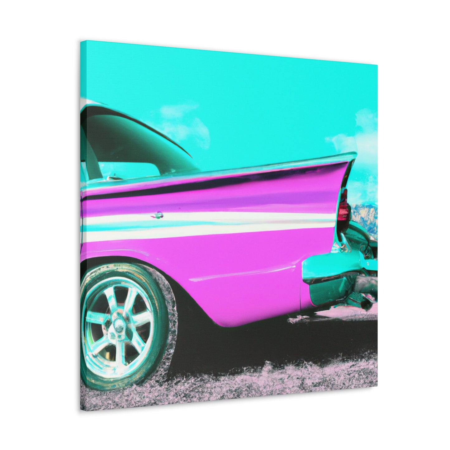 "Classic Speedway" - Automobile Canvas