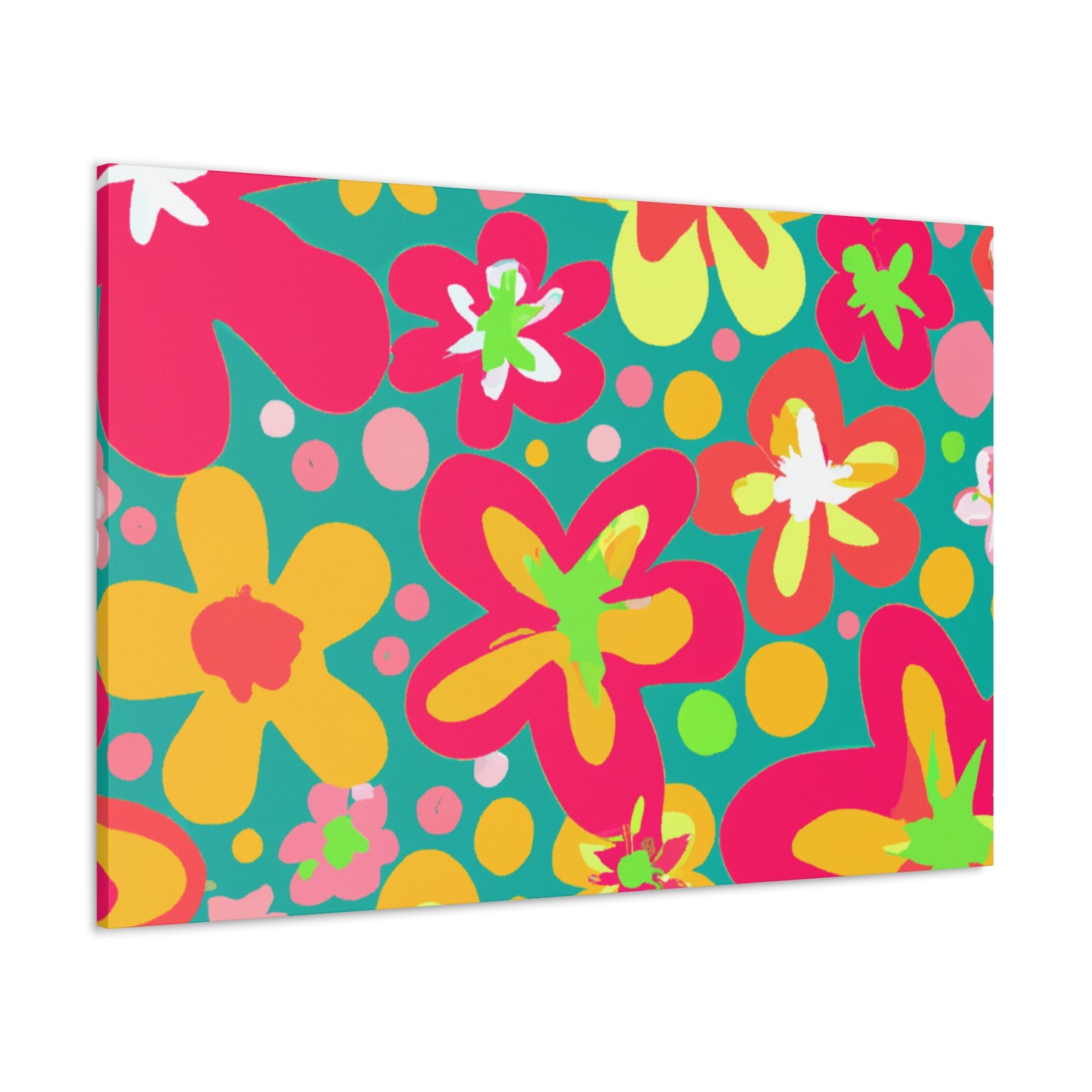 "The Garden of Blossom-filled Splendour" - Floral Canvas