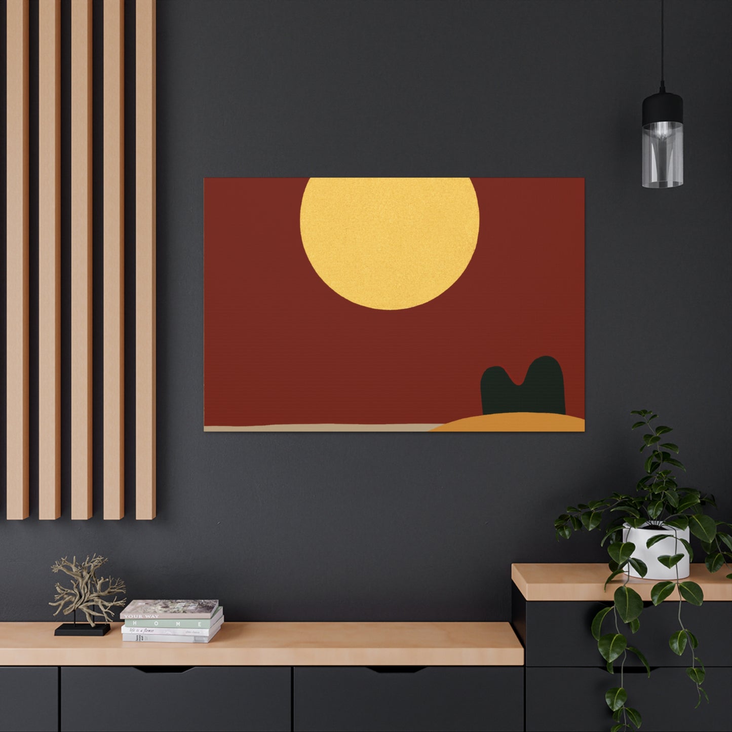 Peeking Ears - Midcentury Canvas