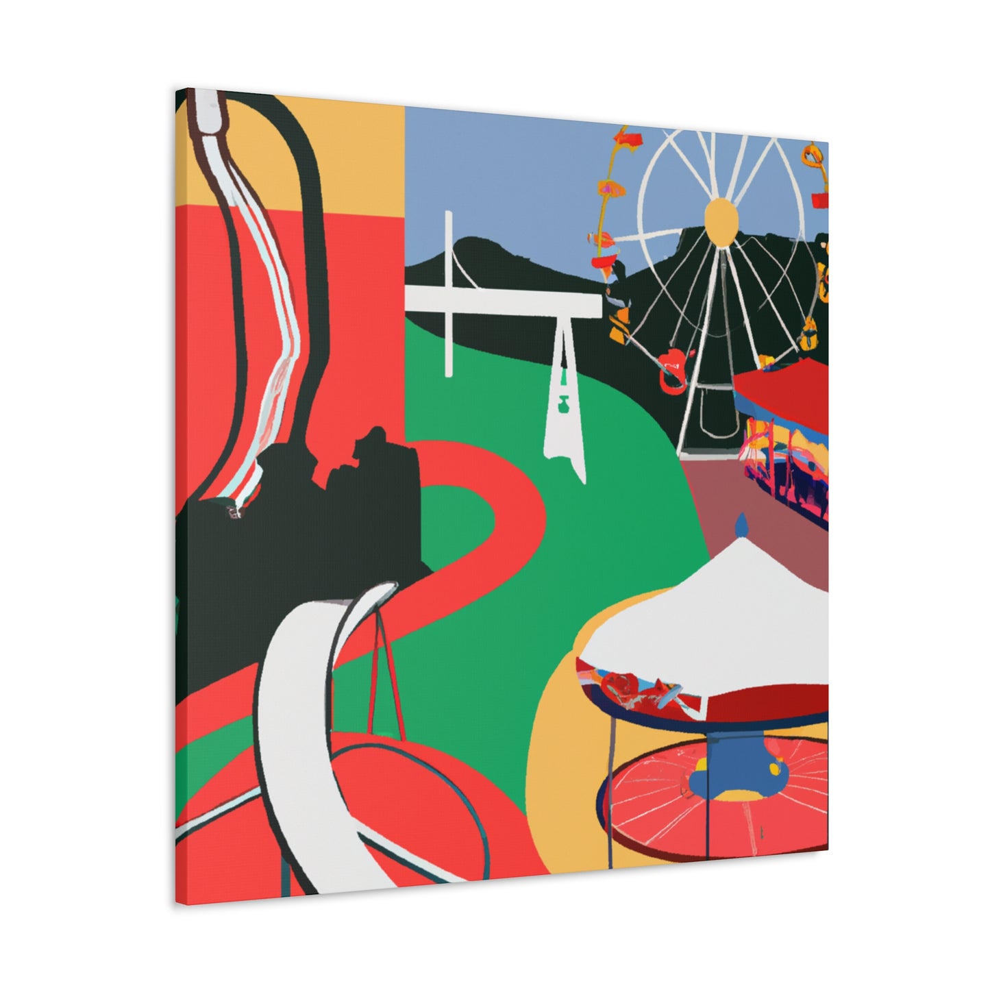 Crazy Carousel - Amusement - Canvas