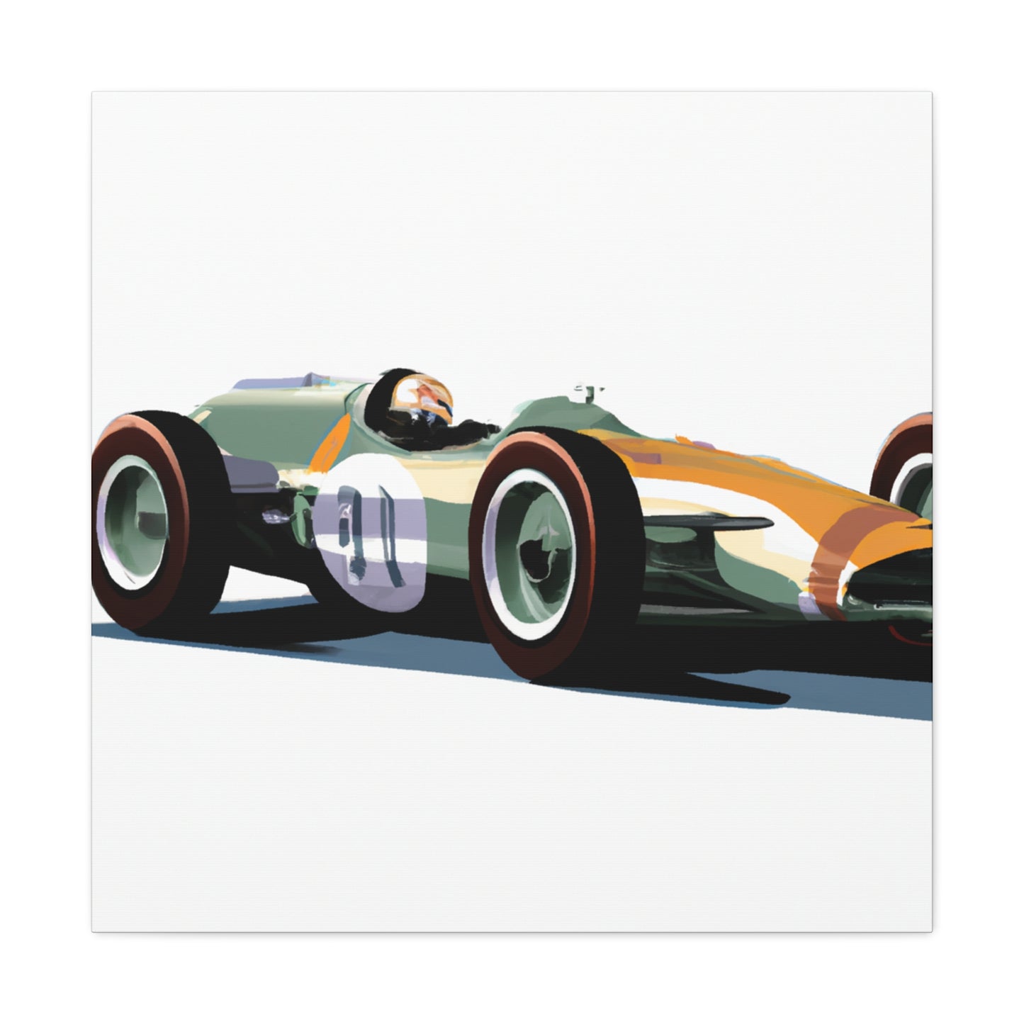 The Red Streak - Automobile - Canvas